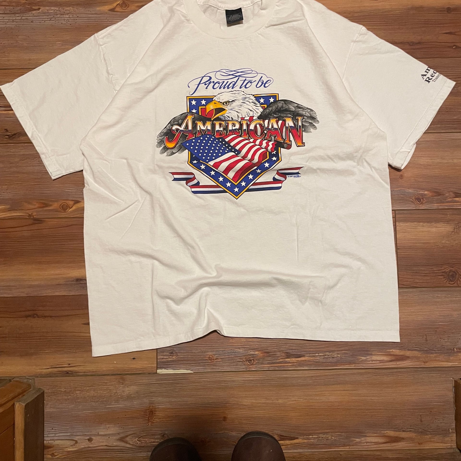 Vintage Best T-Shirt Proud to Be American Eagle Single Stitched Graphic Tee 1