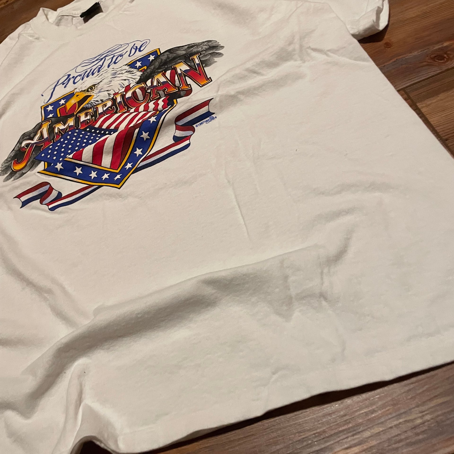 Vintage Best T-Shirt Proud to Be American Eagle Single Stitched Graphic Tee 2