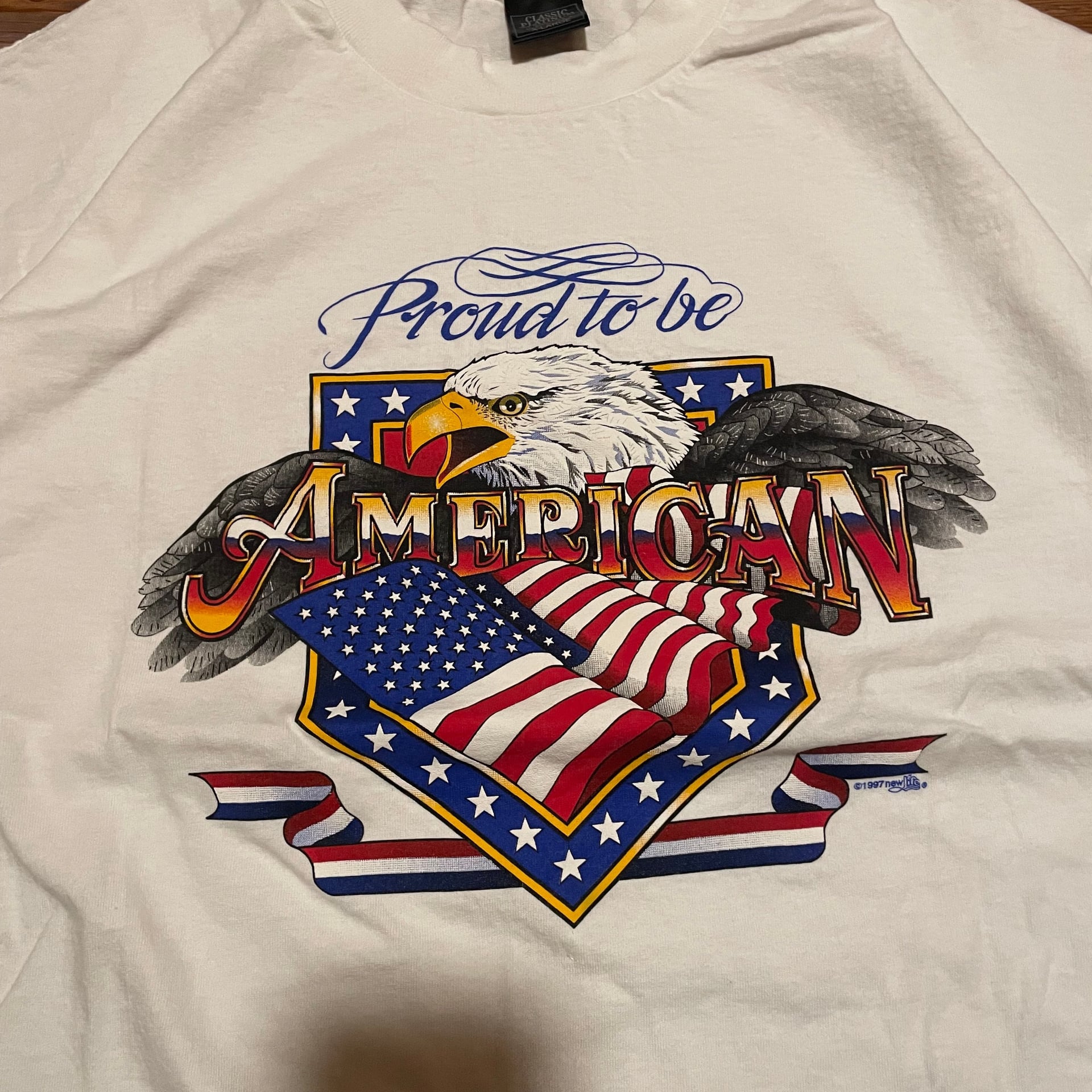 Vintage Best T-Shirt Proud to Be American Eagle Single Stitched Graphic Tee 3