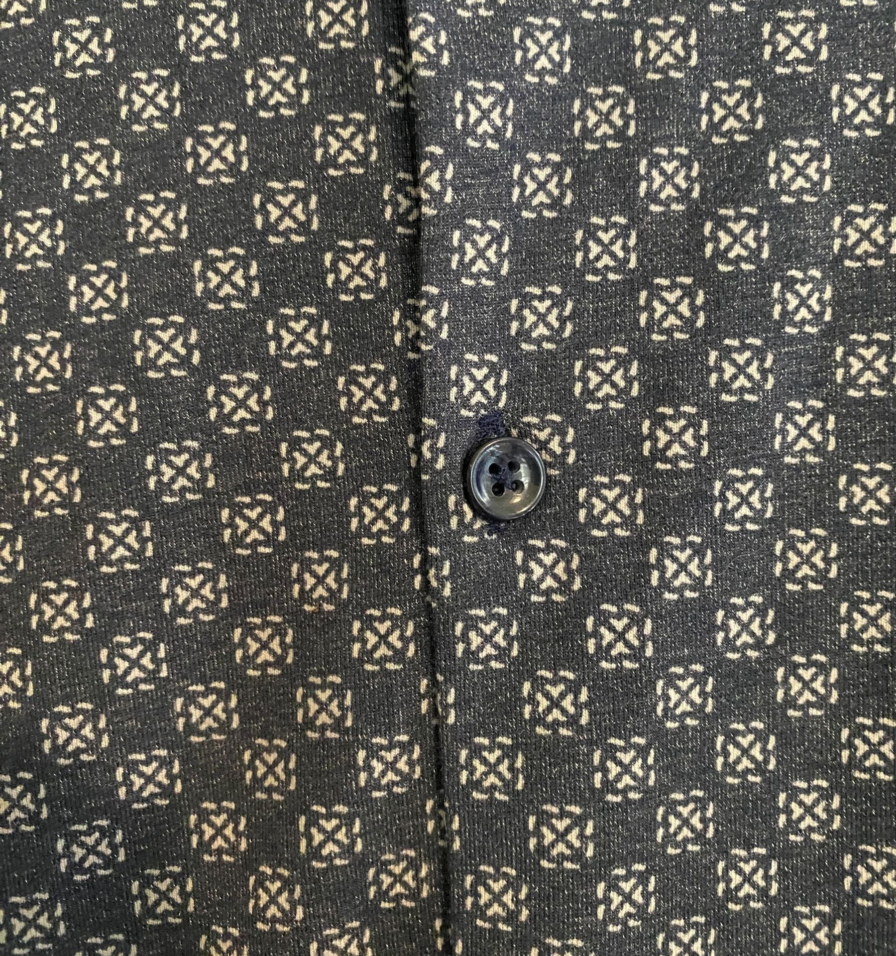 Stone Rose NWT Performance Navy Multi Dot Geo Jersey Shirt Size 2XL 4