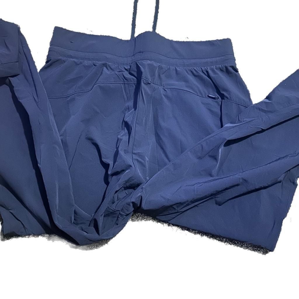 Nike Unisex Navy Blue Athleisure Lightweight Windbreaker Track Pants-M 8