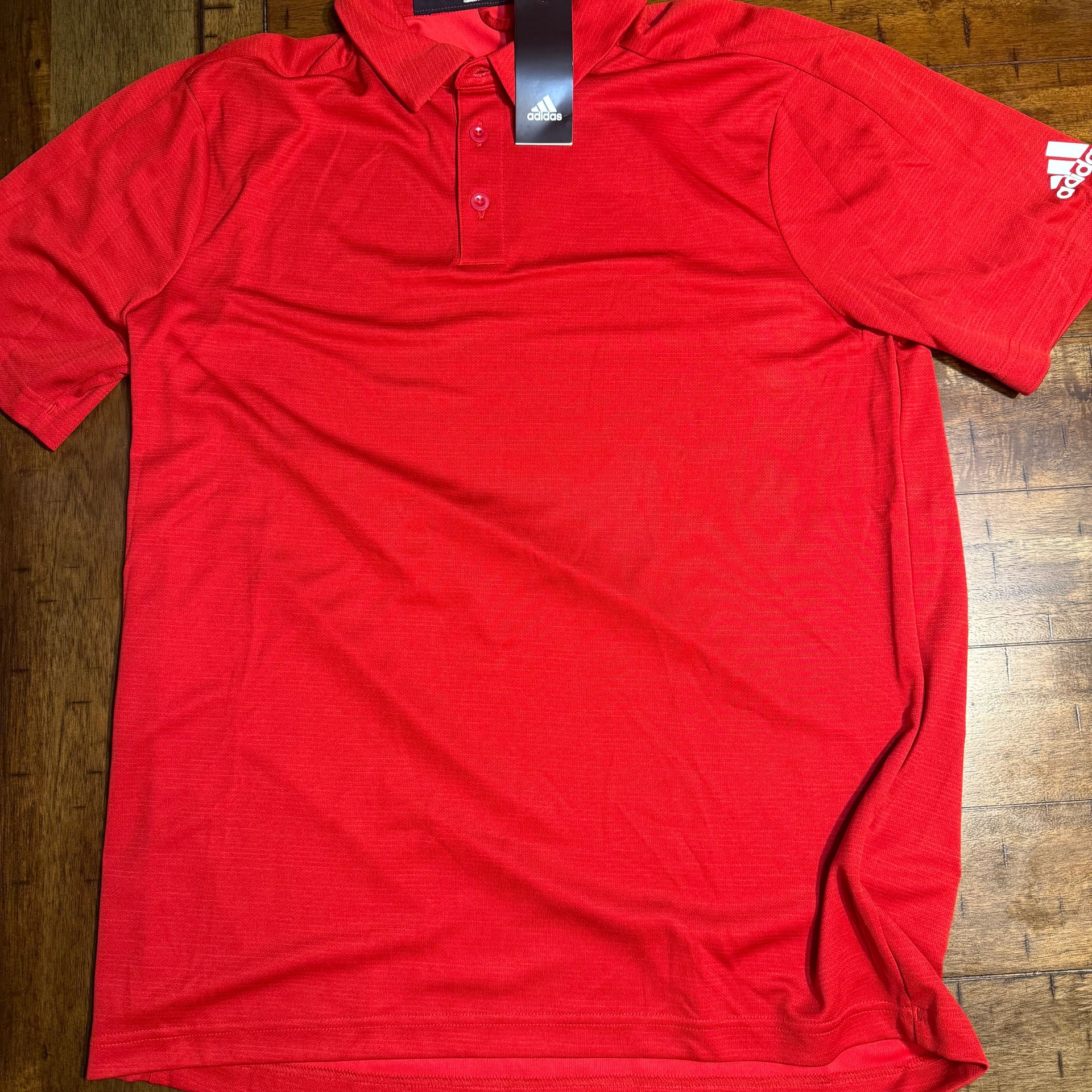 Adidas Men's Red Climalite Performance Golf Polo Shirt 1
