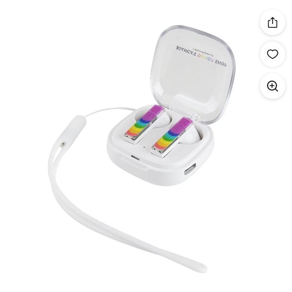 RadioShack Wireless Gaming Earbuds with Noise Cancelation and RGB LED Lights 