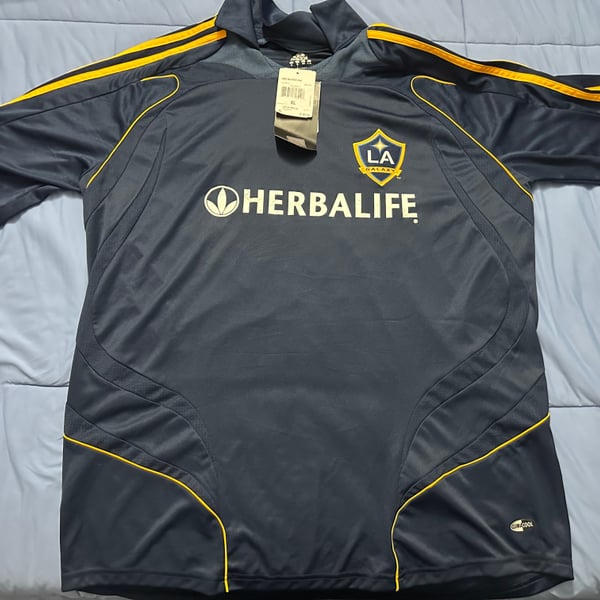 Adidas David Beckham LA Galaxy Away Soccer Jersey 2007-2008