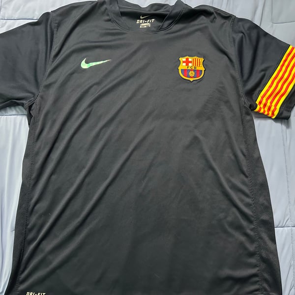 Nike FC Barcelona Squad Training Top Mens Black & Gold