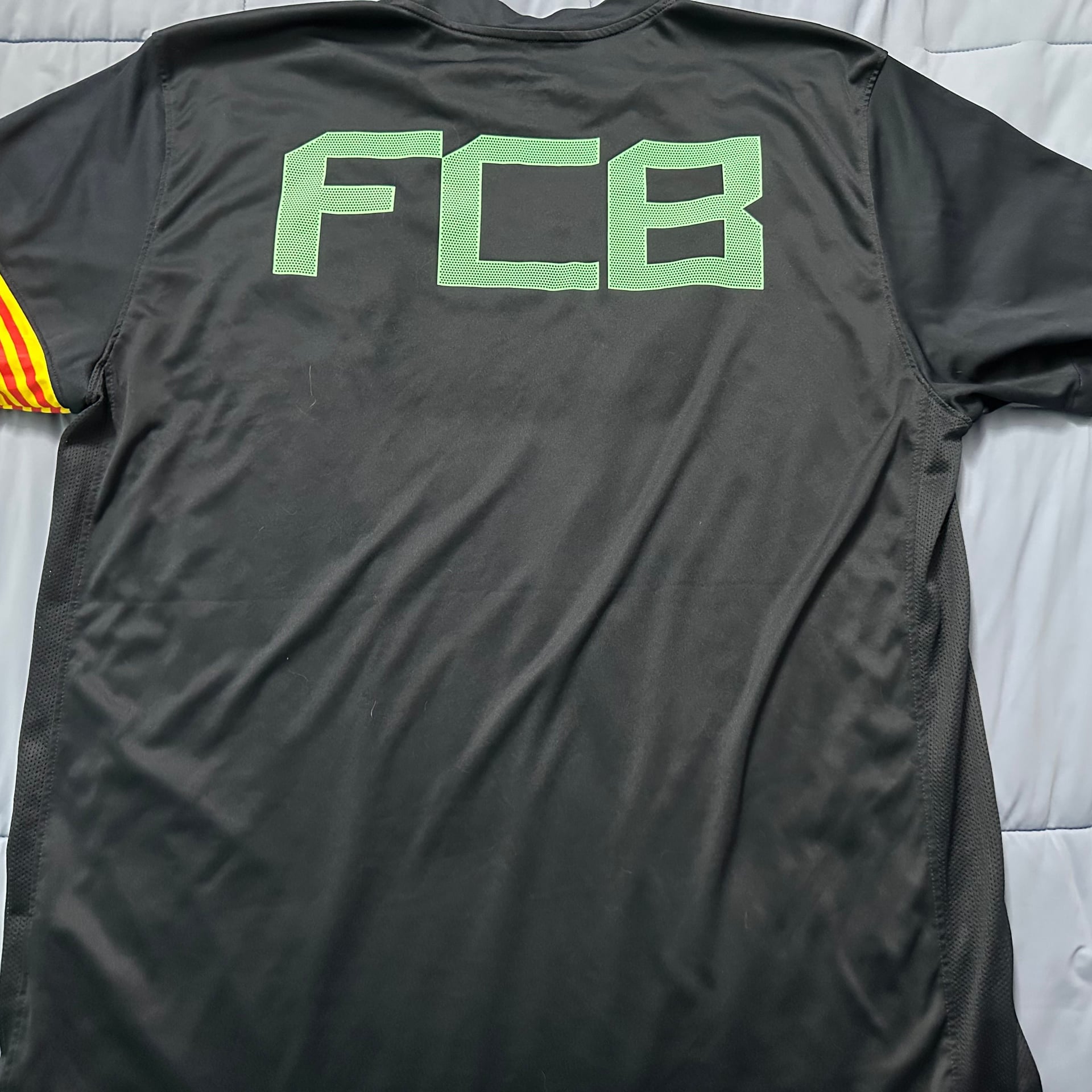 Nike FC Barcelona Squad Training Top Mens Black & Gold 7