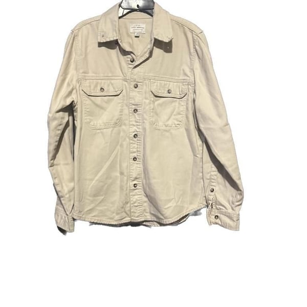 Lucky Brand Men's Long Sleeve Lived-in Utility Shirt, Tan