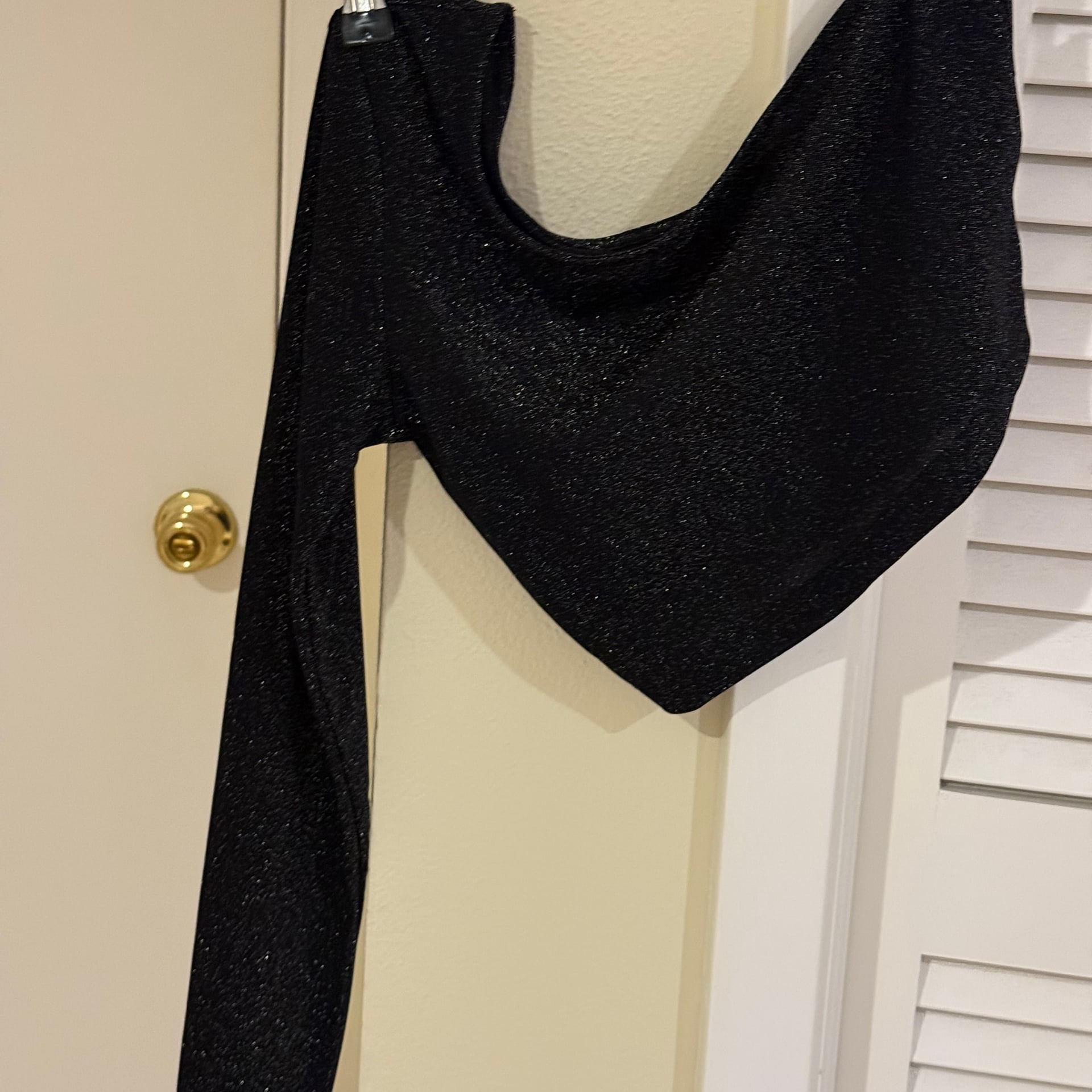 Allegra K Glitter Crop Top 2