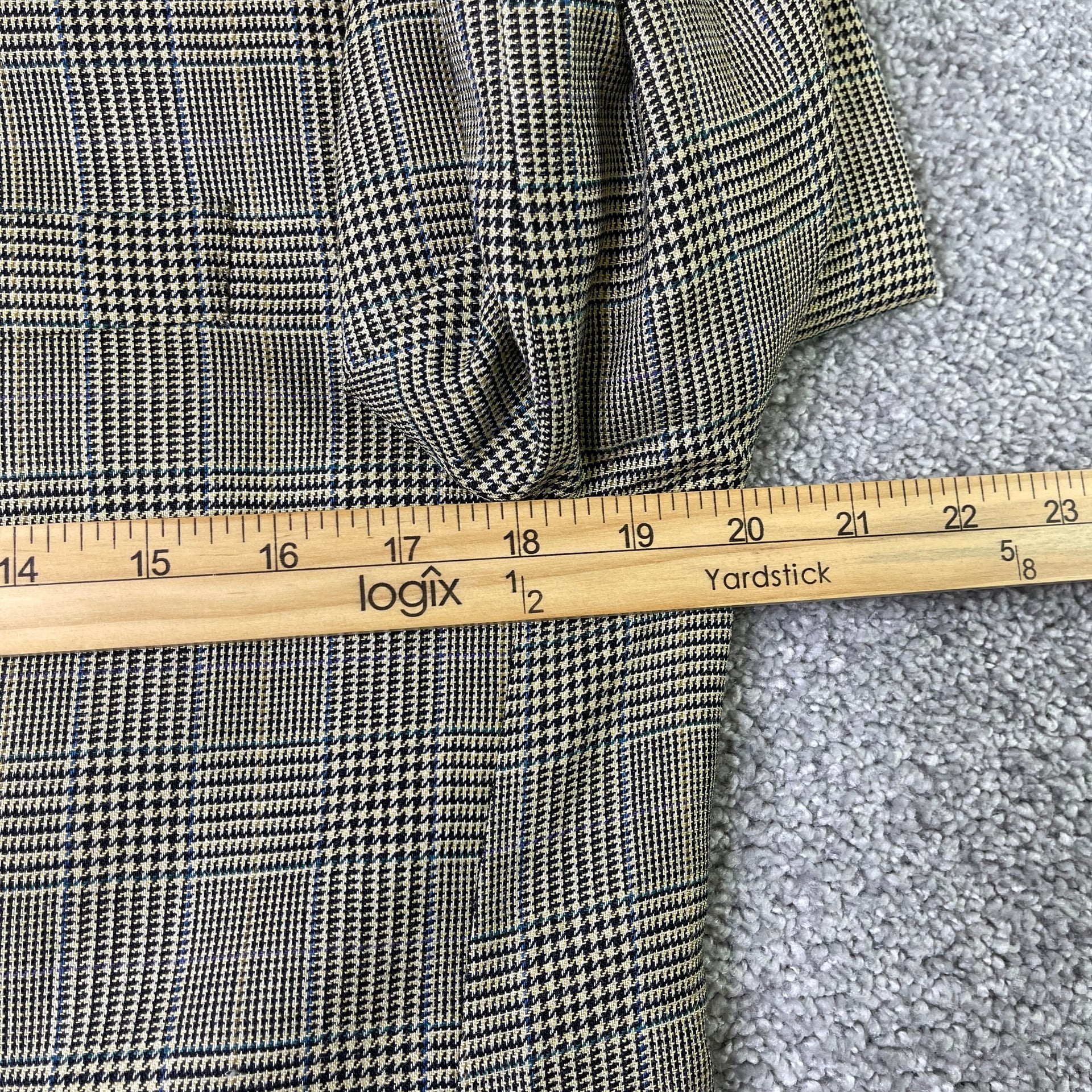 Lauren Ralph Lauren 38R Mens Silk Wool Glen Plaid Sport Coat Blazer Jacket 9