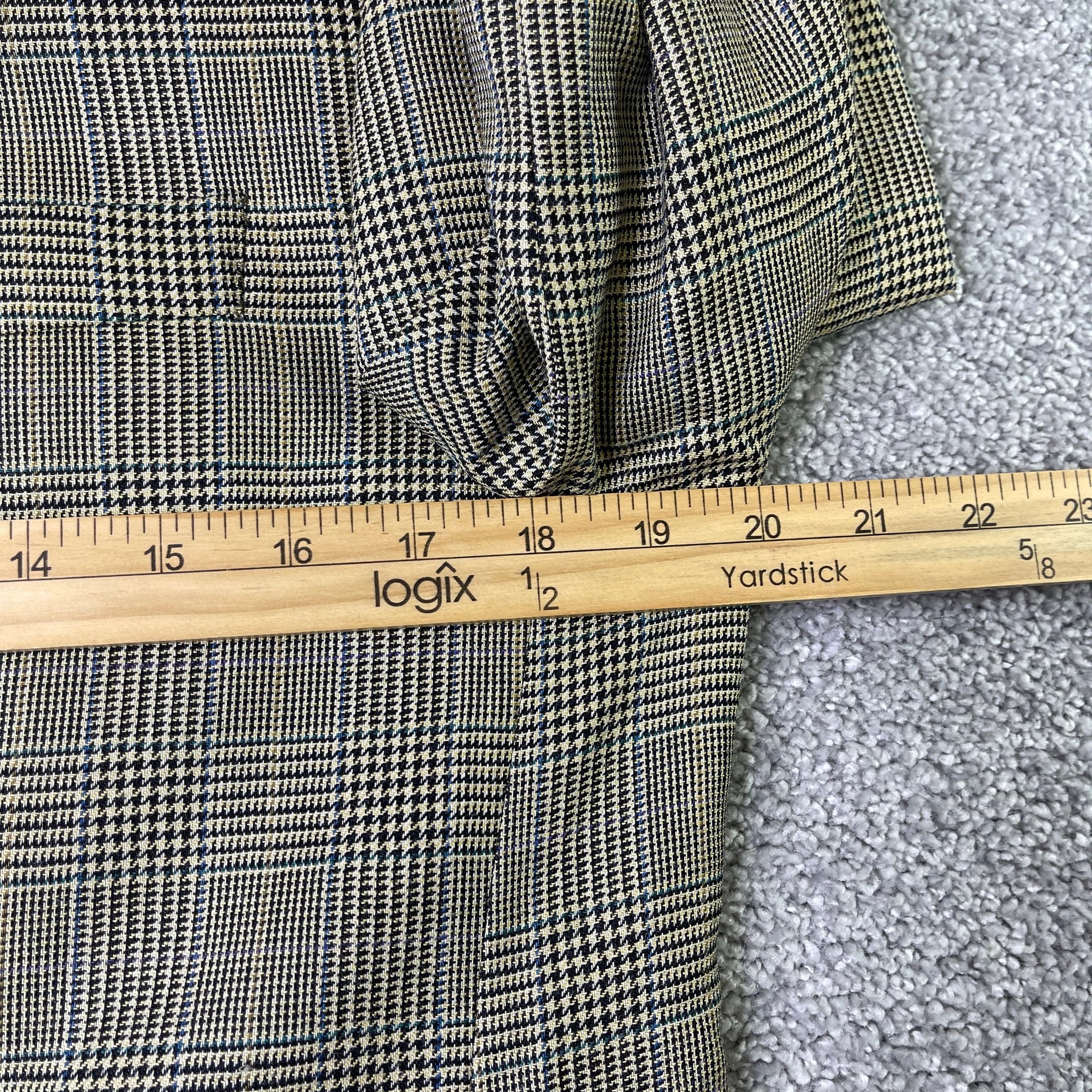 Lauren Ralph Lauren 38R Mens Silk Wool Glen Plaid Sport Coat Blazer Jacket 10
