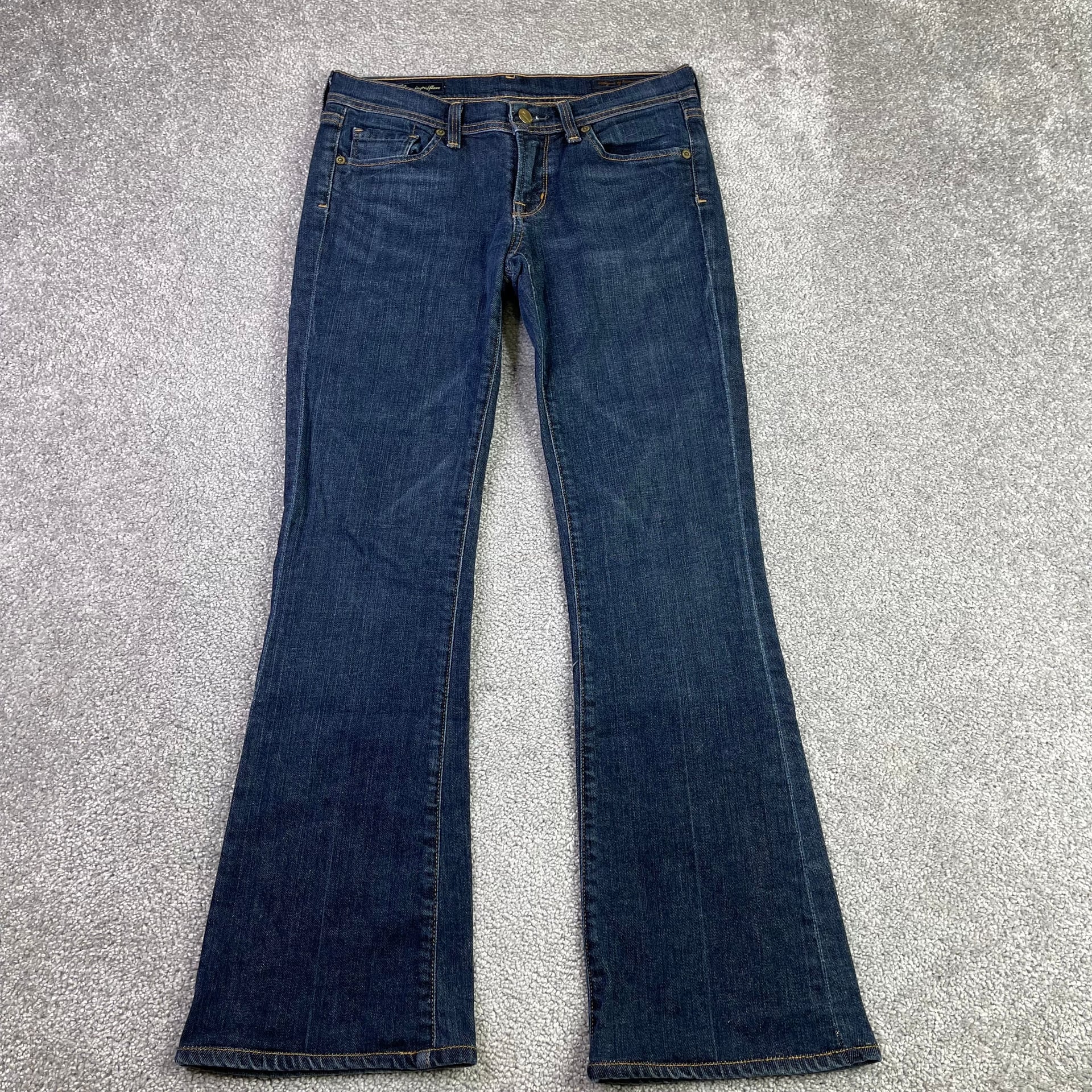 Citizens Of Humanity Ingrid Jeans Women’s 27X28 Blue Flare Low Rise Dark Wash 1