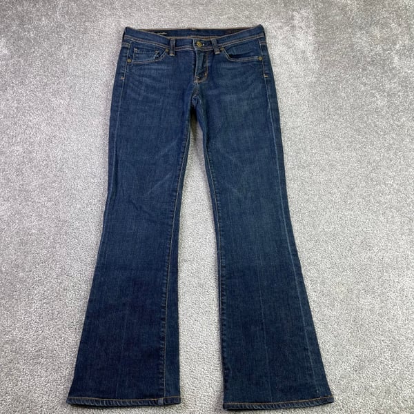Citizens Of Humanity Ingrid Jeans Women’s 27X28 Blue Flare Low Rise Dark Wash