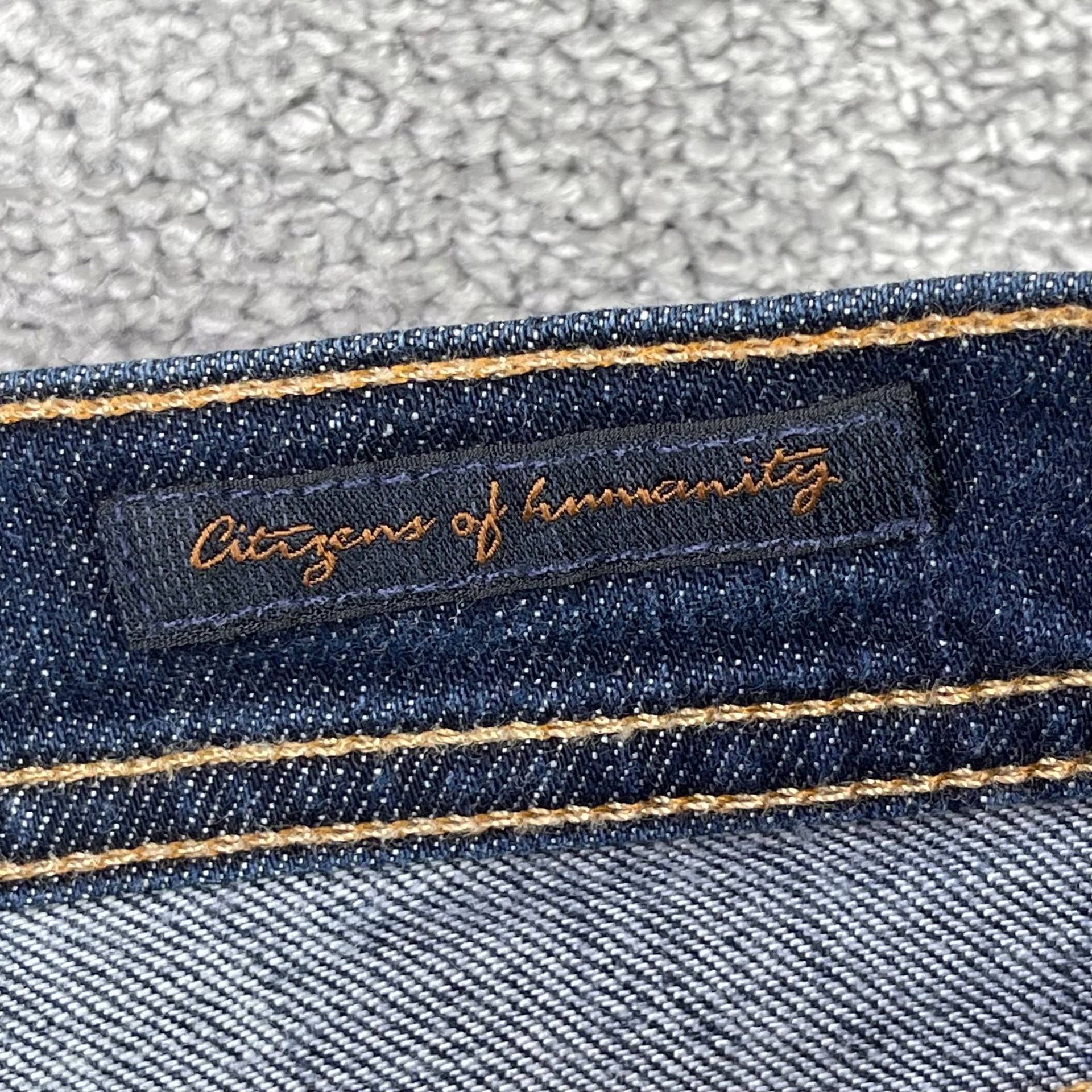 Citizens Of Humanity Ingrid Jeans Women’s 27X28 Blue Flare Low Rise Dark Wash 4