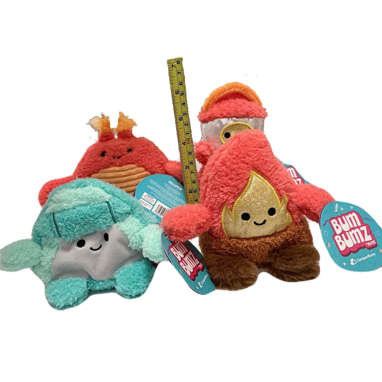 BumBumz Lot 4 Mini 4.5" CamperBumz BeachBumz Charo Tent Lantern Leilana Crab NWT 5