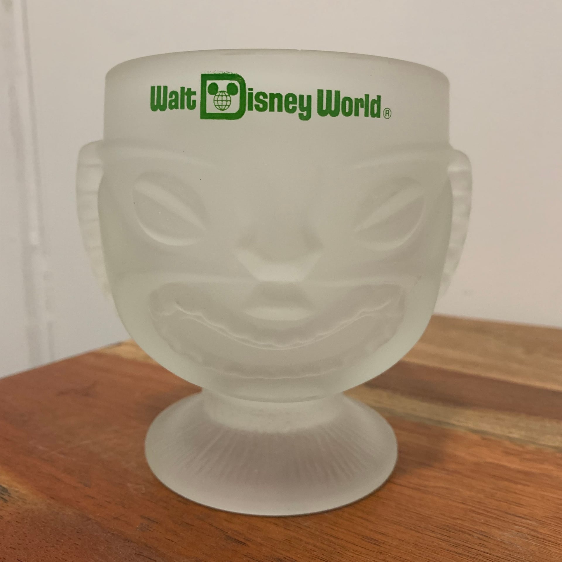 Walt Disney World Polynesian Village Frosted Glass Tiki Mug 3