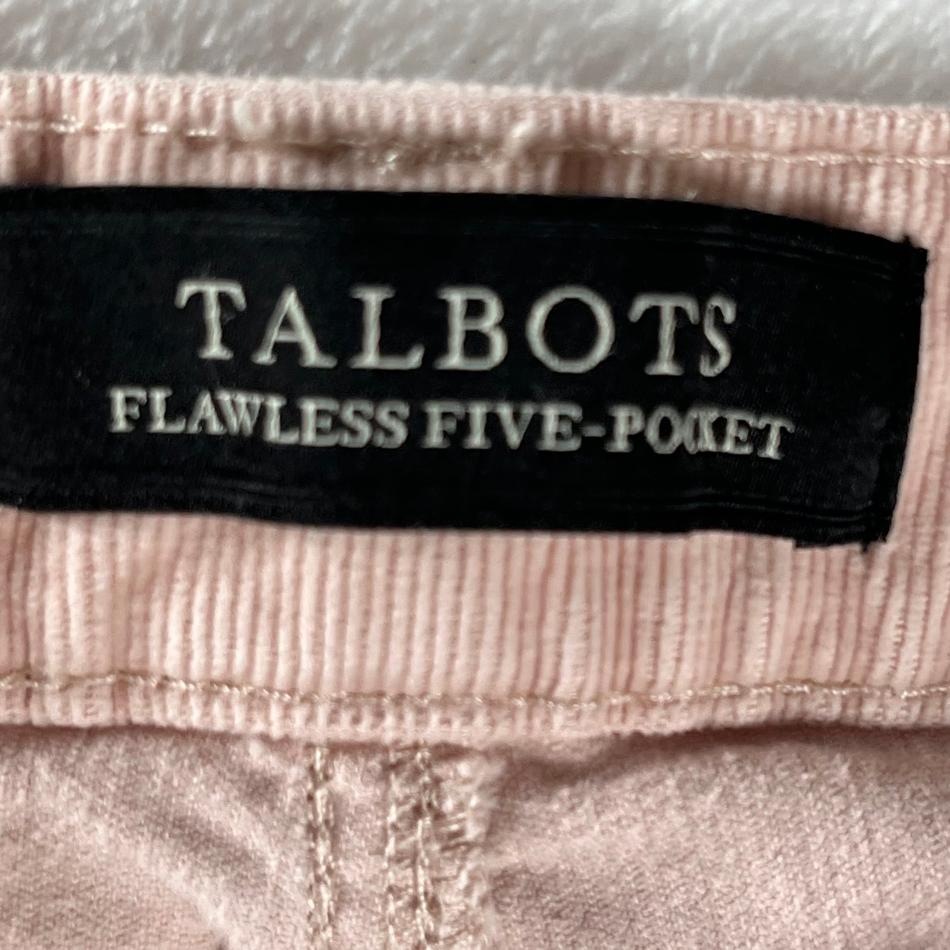 Talbots Blush Corduroy Straight Leg Pants Size 16 Preppy Casual 9