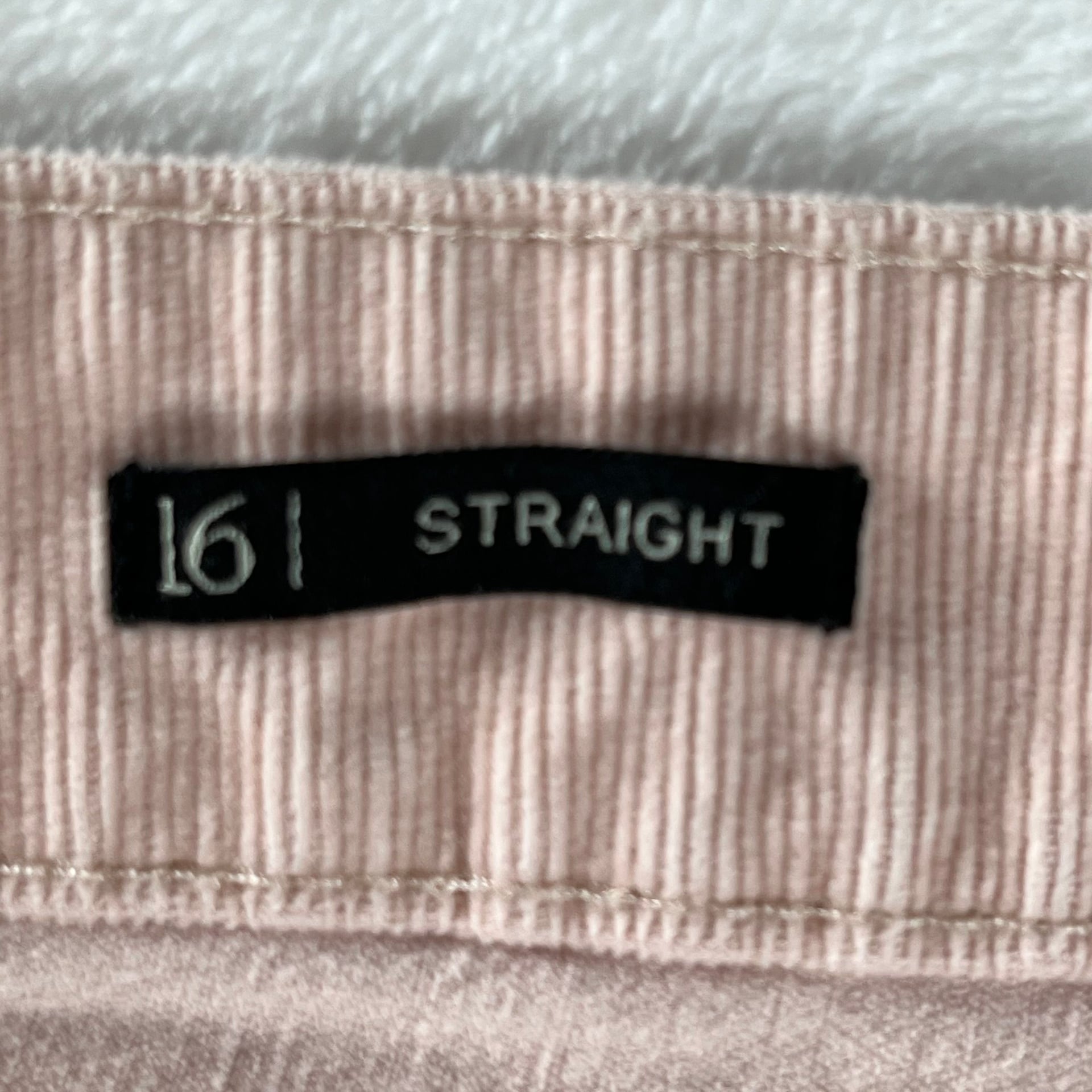 Talbots Blush Corduroy Straight Leg Pants Size 16 Preppy Casual 10