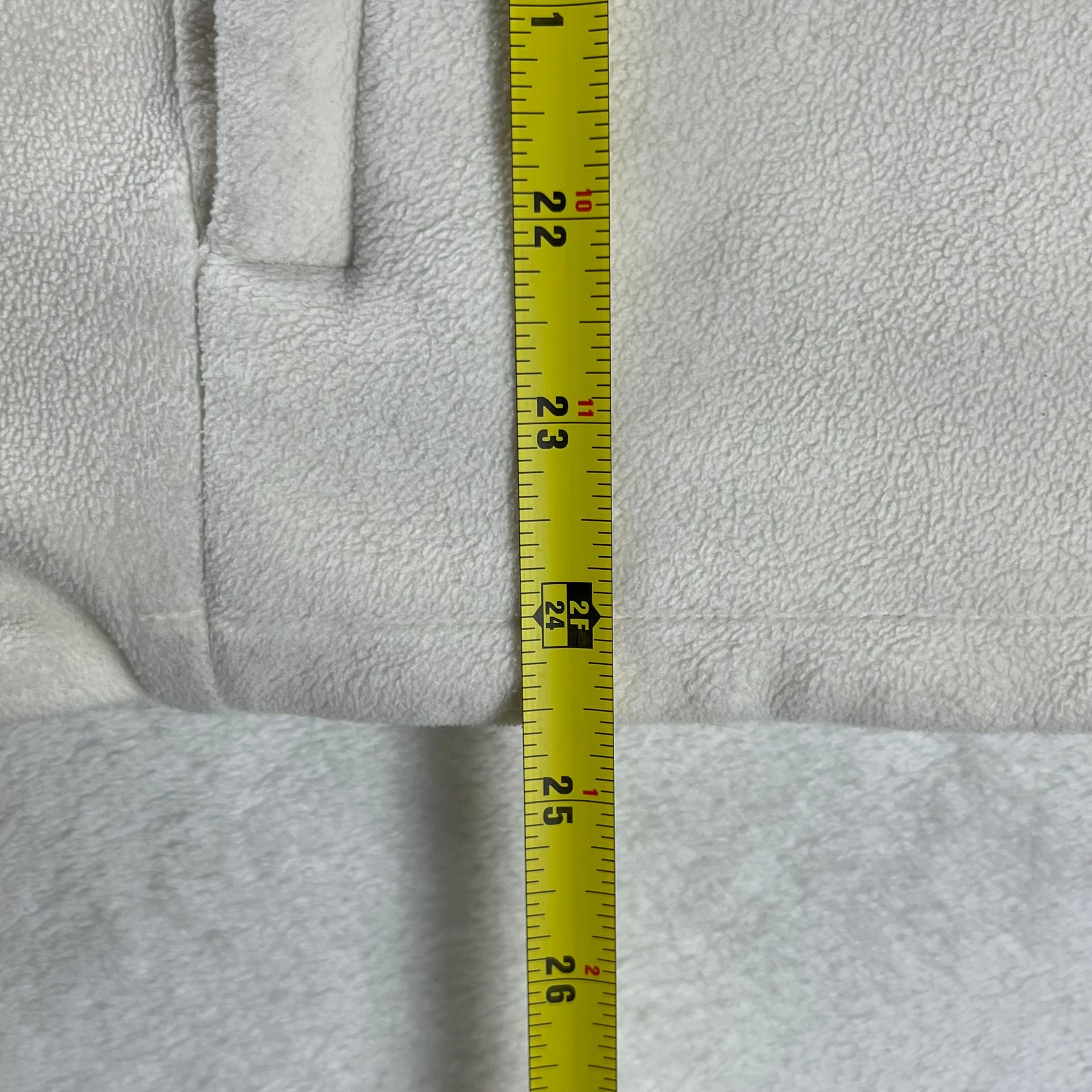 Lands’ End Ivory Fleece Zip Vest XL Minimalist Preppy 6