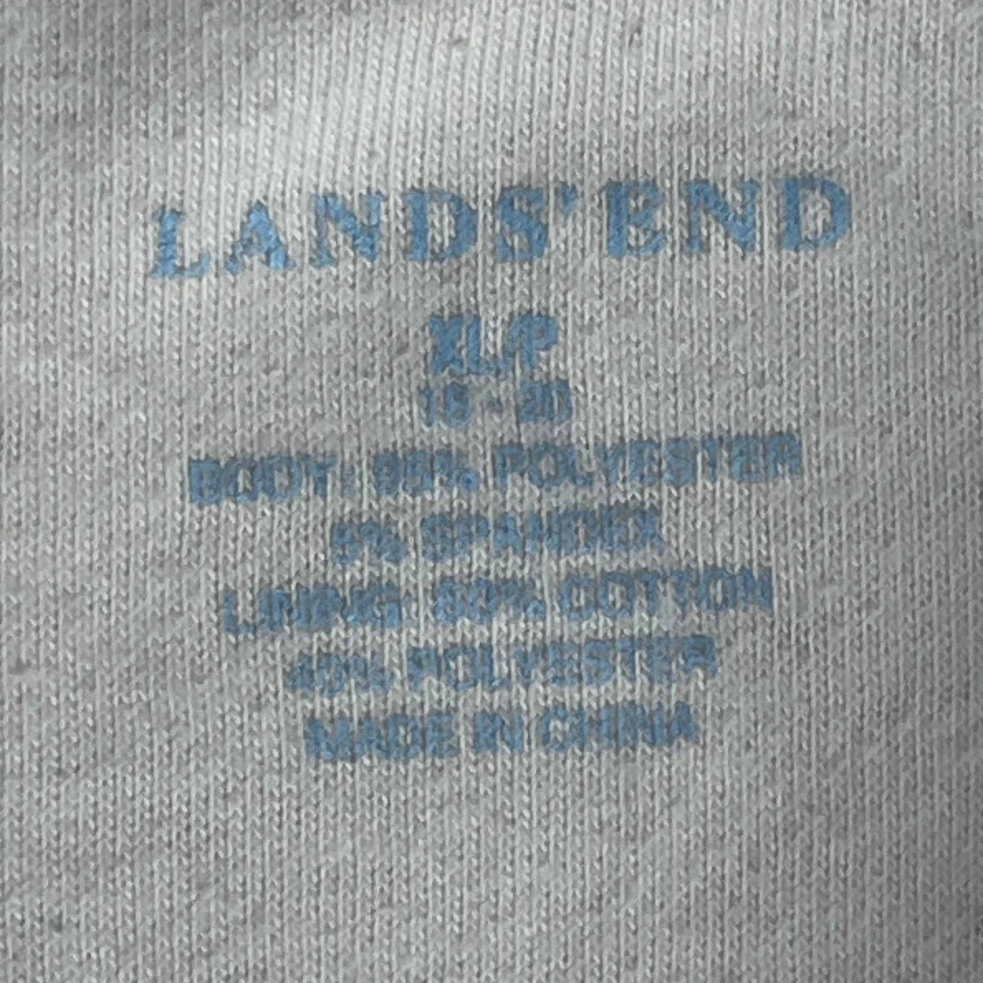 Lands’ End Ivory Fleece Zip Vest XL Minimalist Preppy 8