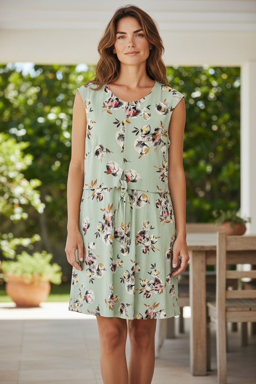 Lauren Ralph Lauren Sleeveless A-Line Floral Midi Dress 3