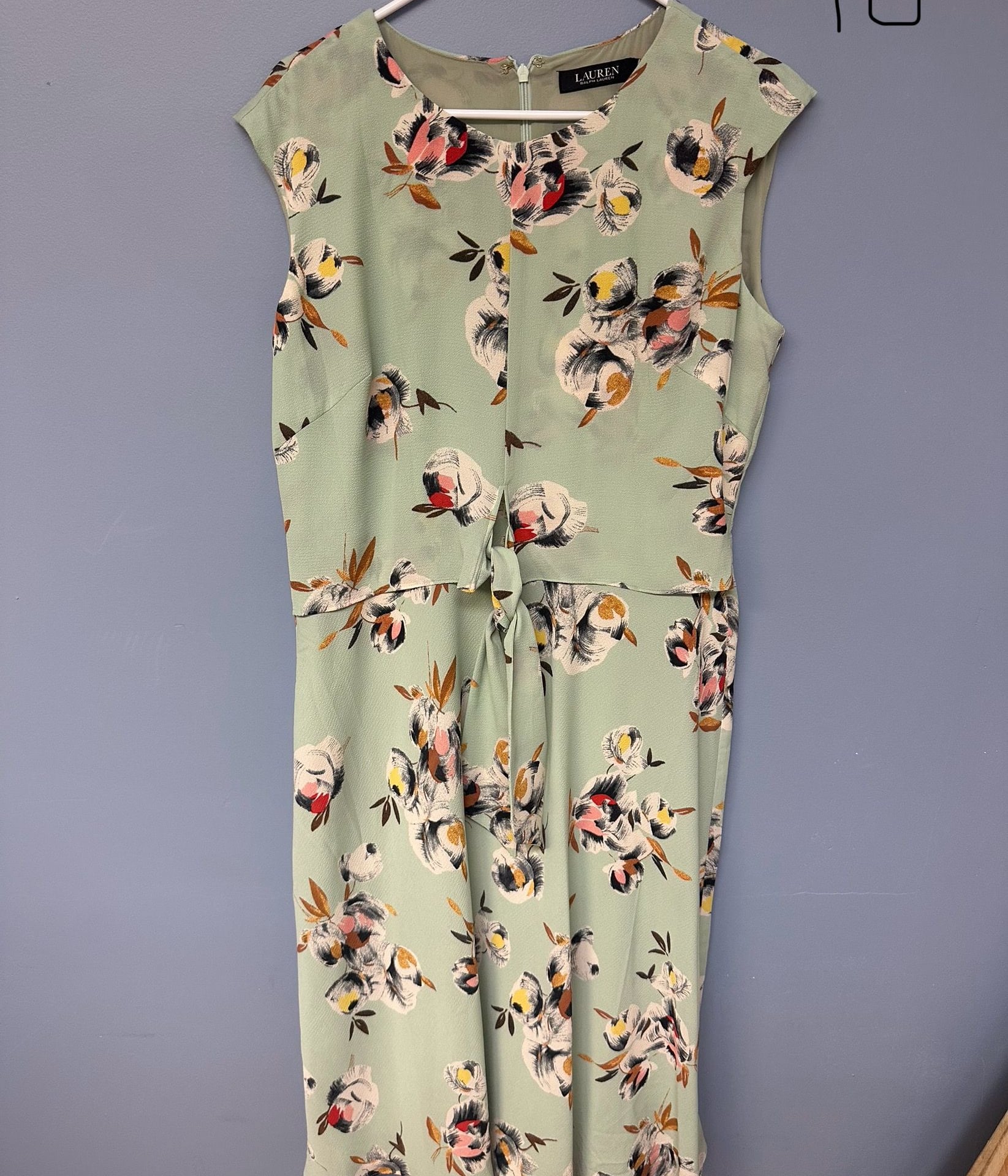 Lauren Ralph Lauren Sleeveless A-Line Floral Midi Dress 4
