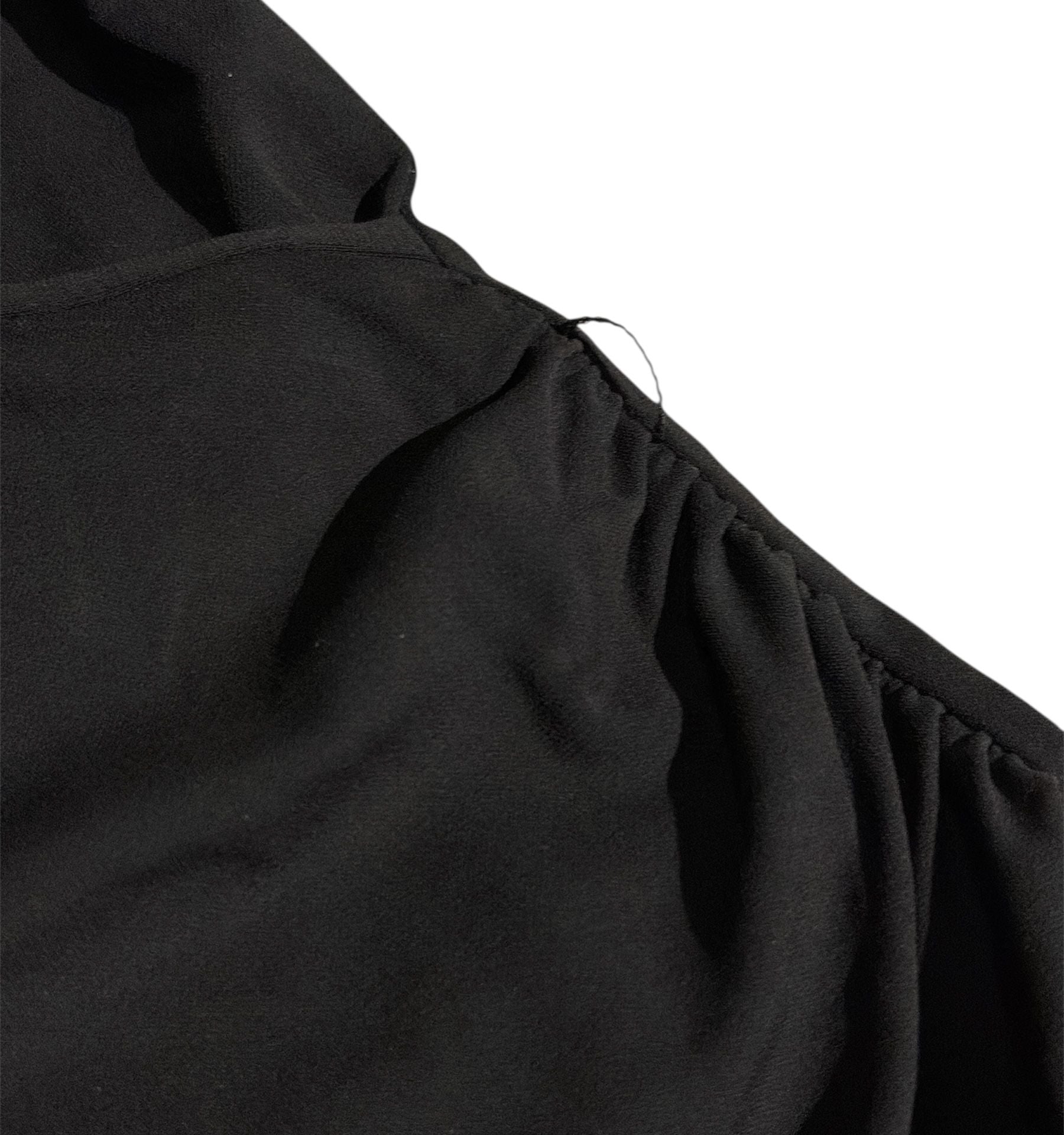 Burberry London V Neck Faux Wrap Dress Longsleeve Women’s Black Size 12 11