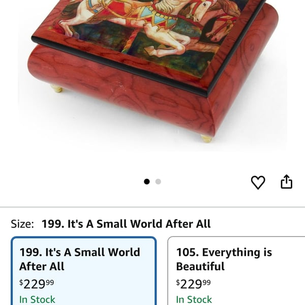 Handcrafted Ercolano Music Box Featuring "If You Can Believe" by Simon Bull 