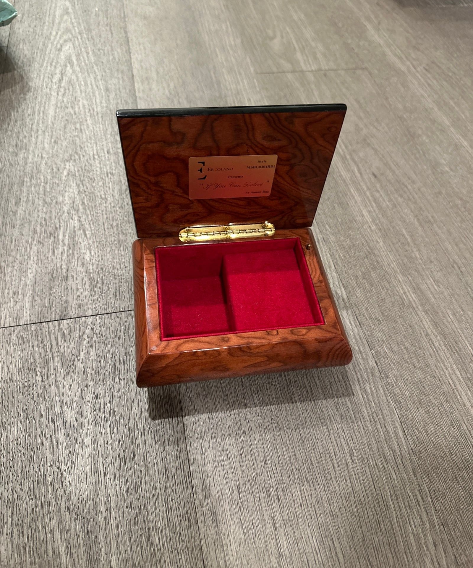 Handcrafted Ercolano Music Box Featuring "If You Can Believe" by Simon Bull 2