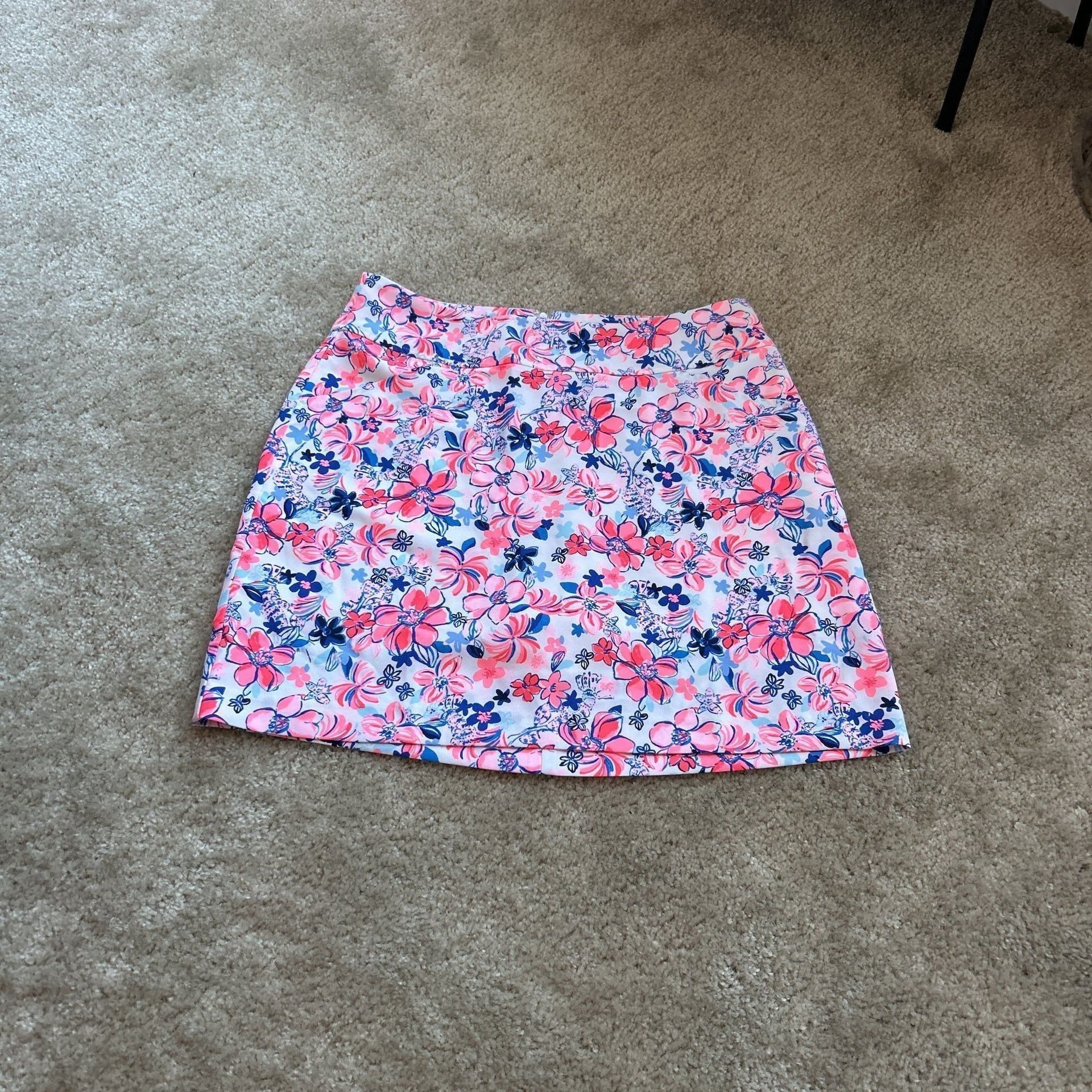 Lilly Pulitzer Jonas Skort Resort White Party Like A Lobstar | Size 8 1