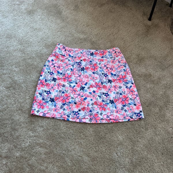 Lilly Pulitzer Jonas Skort Resort White Party Like A Lobstar | Size 8