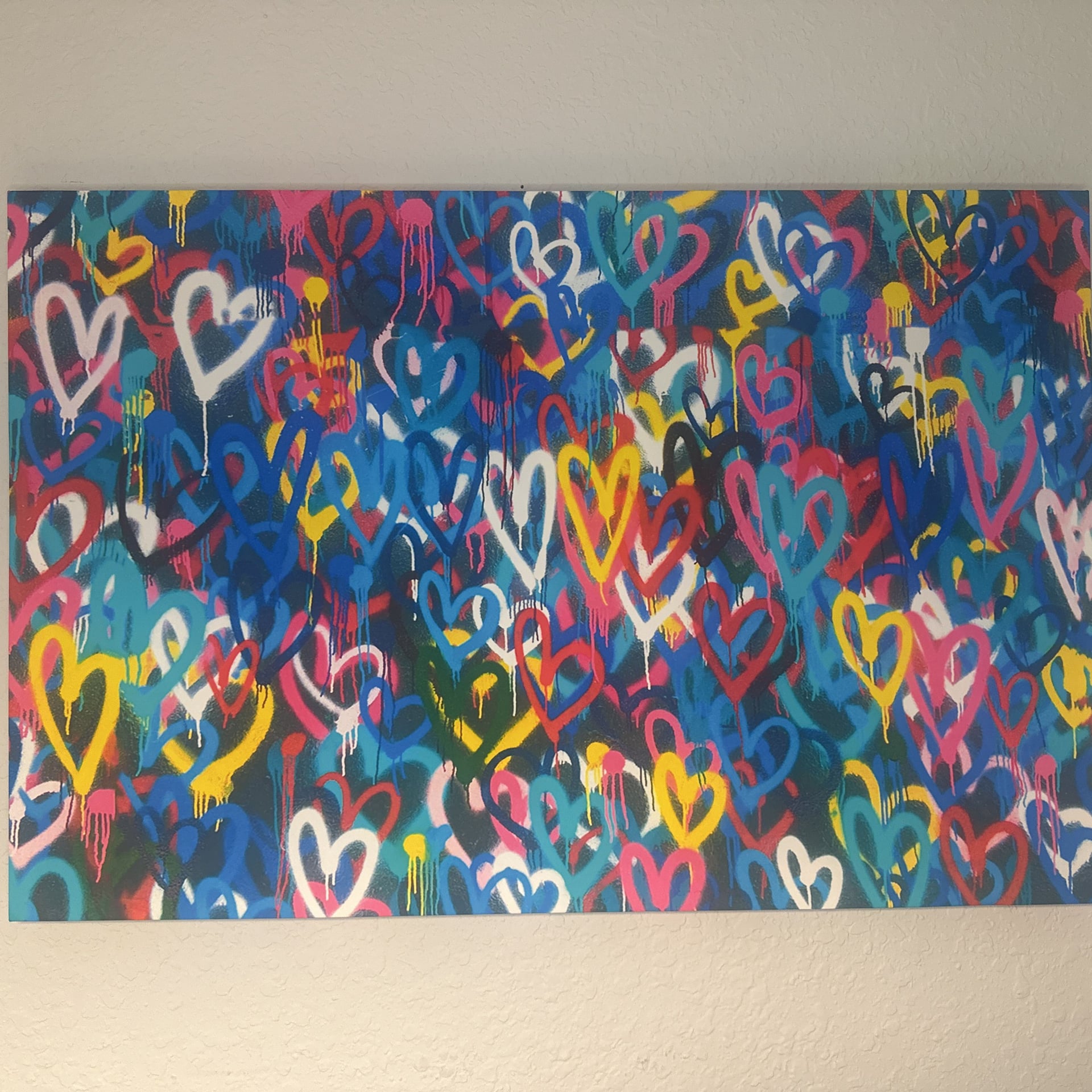 Banksy Hearts Wall Canvas - Banksy Hearts Wall Art 3