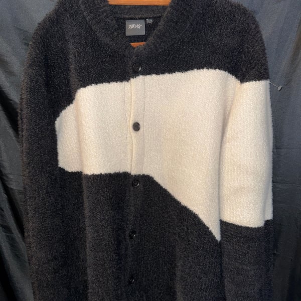 NEW american block knit cardigan sweater couples - Germany