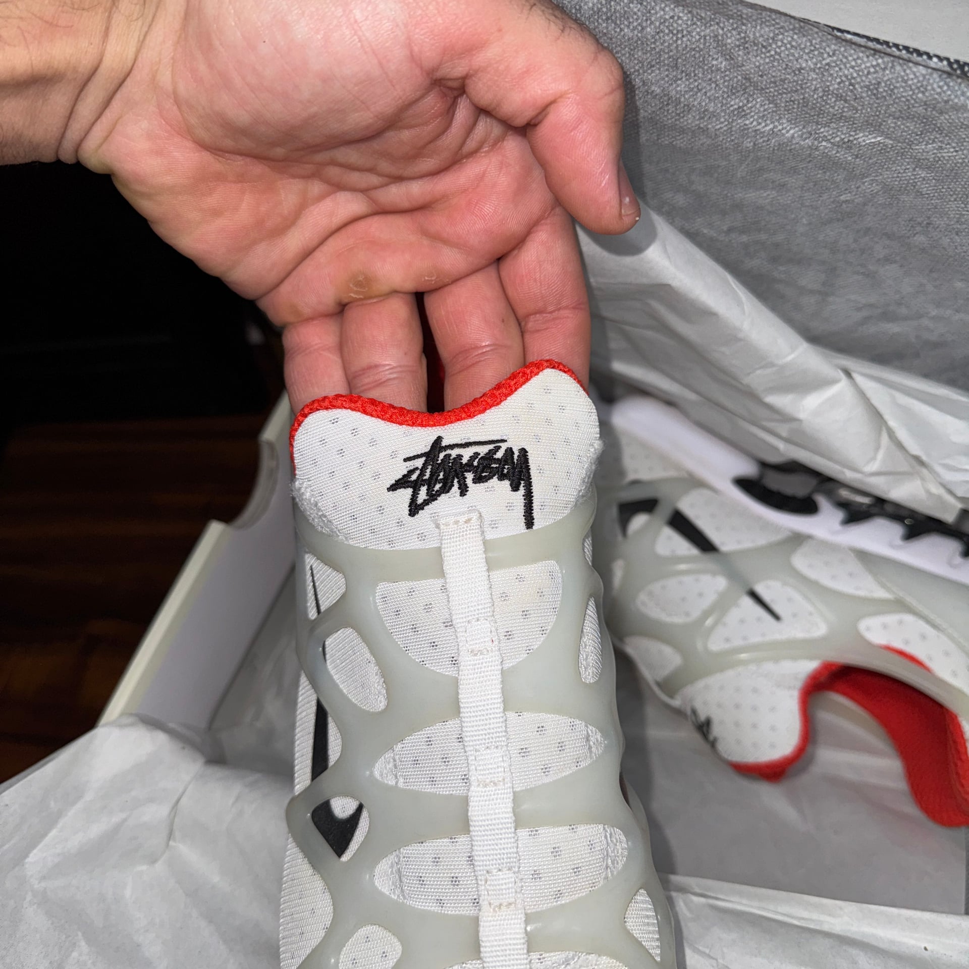 Nike Air Zoom Spiridon Kukini x Stussy White 3