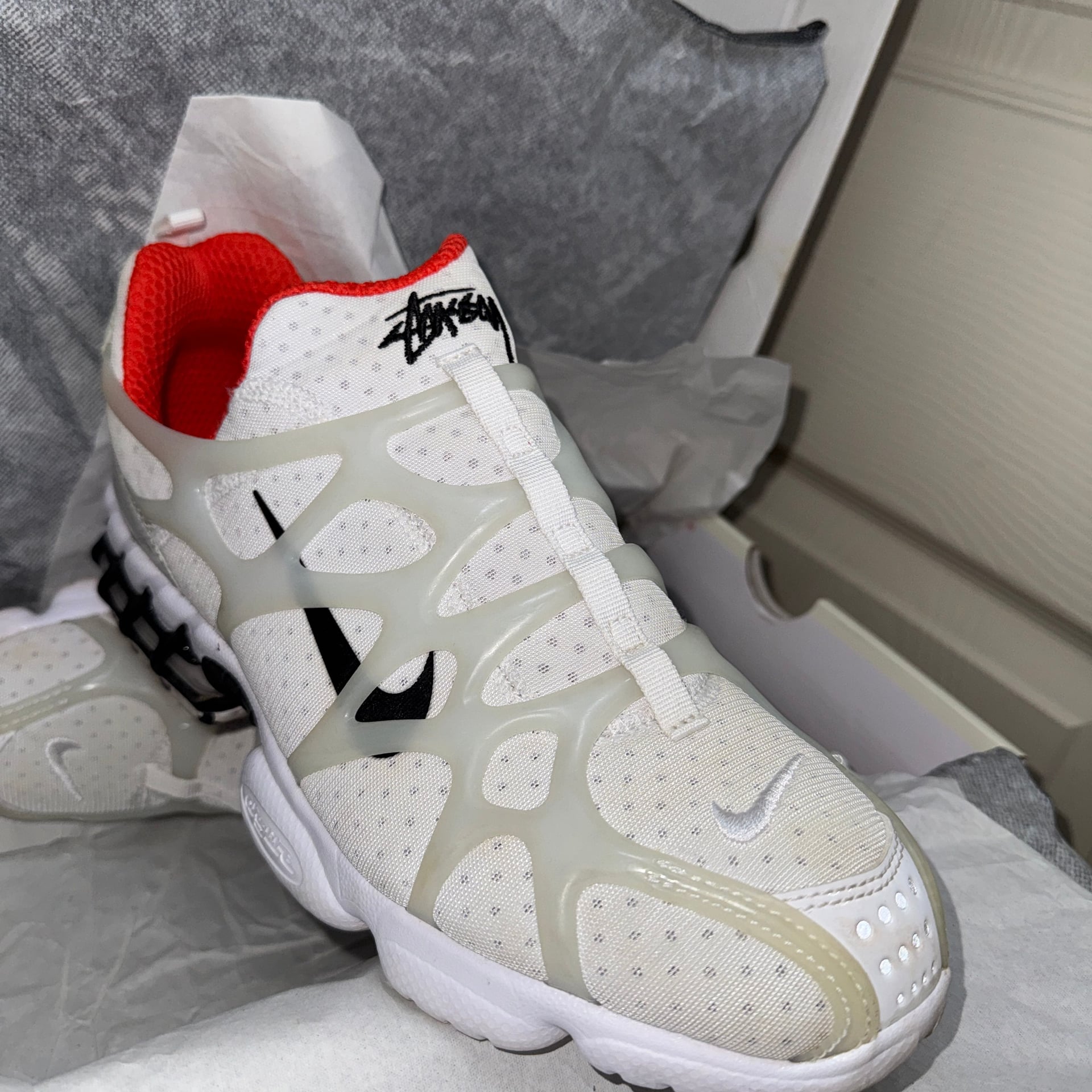 Nike Air Zoom Spiridon Kukini x Stussy White 5