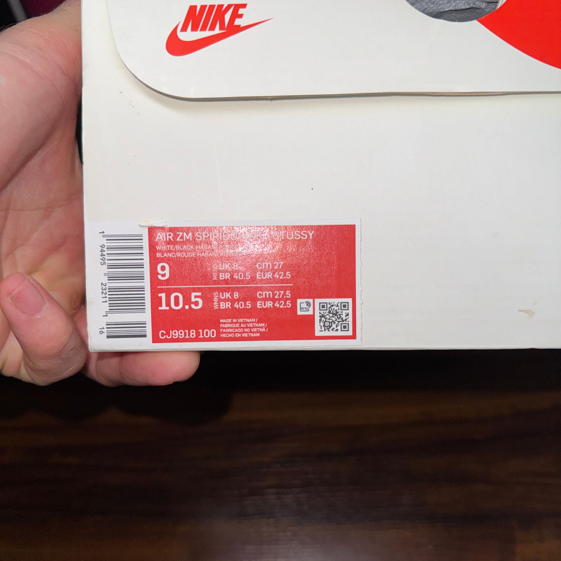 Nike Air Zoom Spiridon Kukini x Stussy White 6