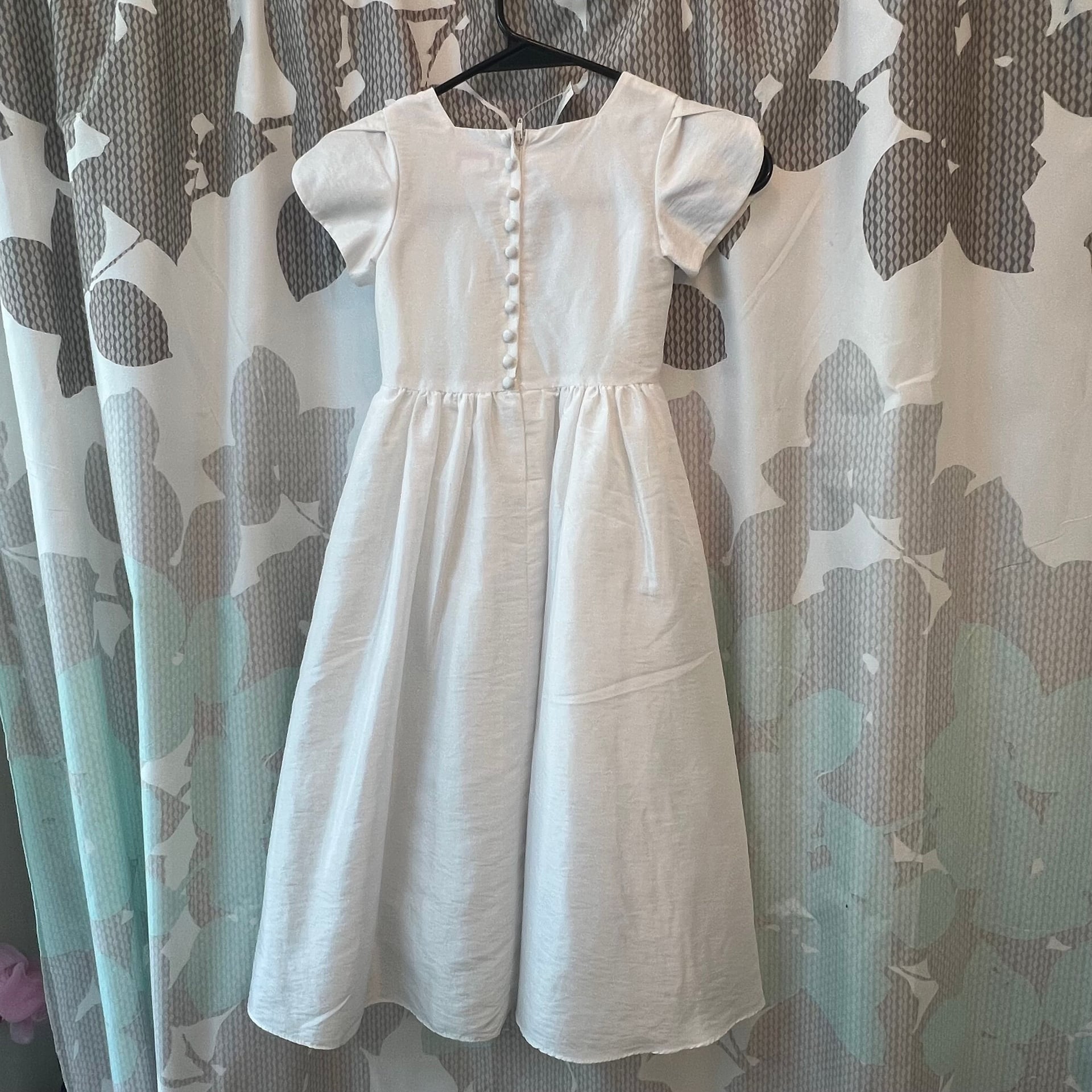 Rosebuds Ivory Flower Girl Dress Style 5114 Size 4 Wedding Church 3