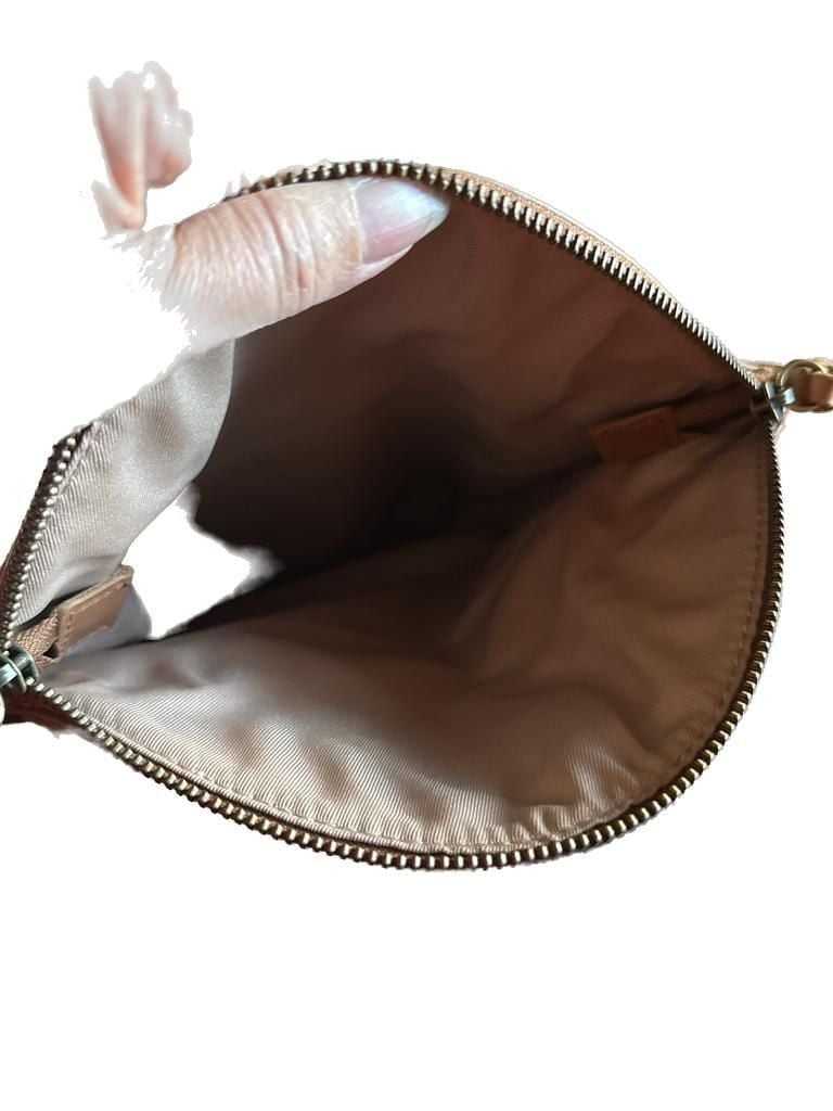 The Sak Silverlake Flap Crossbody Leather Tobacco Floral Embossed Bag 9
