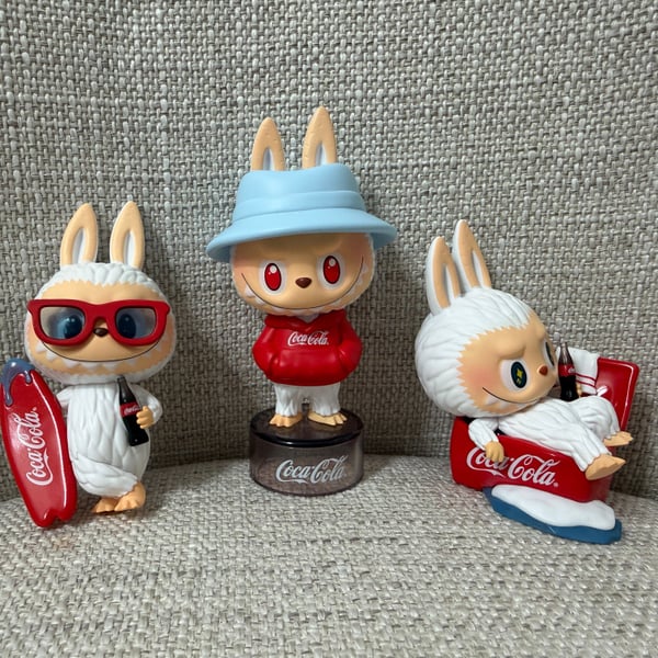 Labubu THE MONSTERS Coca Cola Series Figure Bundle Set of 3 POP MART