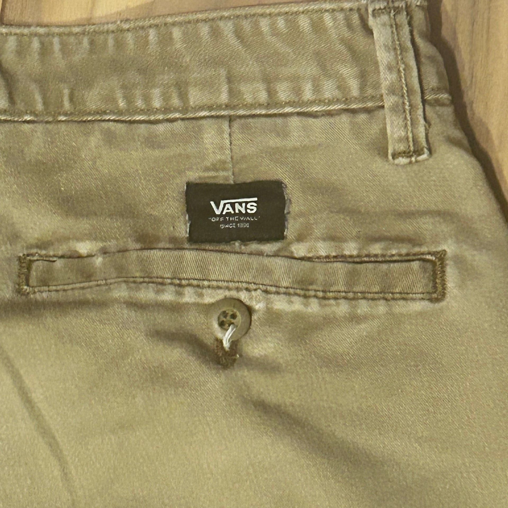 Vans Off The Wall Regular Fit Straight Leg Beige Mens Trousers 4