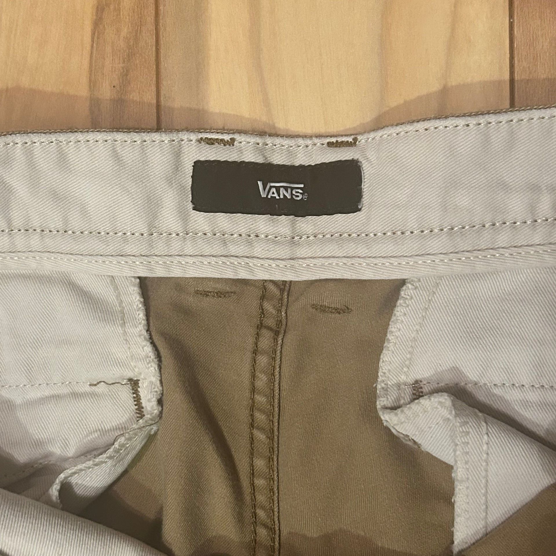 Vans Off The Wall Regular Fit Straight Leg Beige Mens Trousers 7