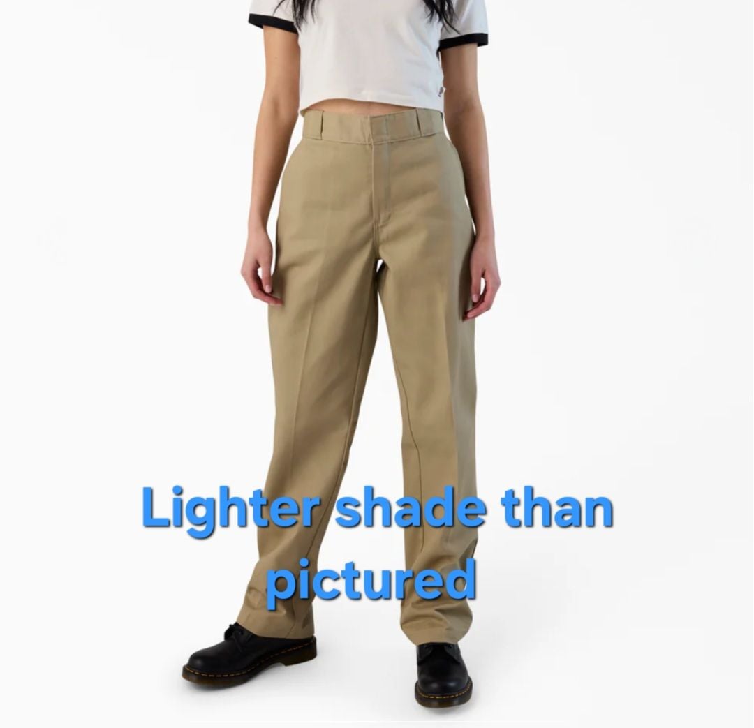 Dickies Women's 874 Original Fit Work Pants,Cream,Size 8/29 6