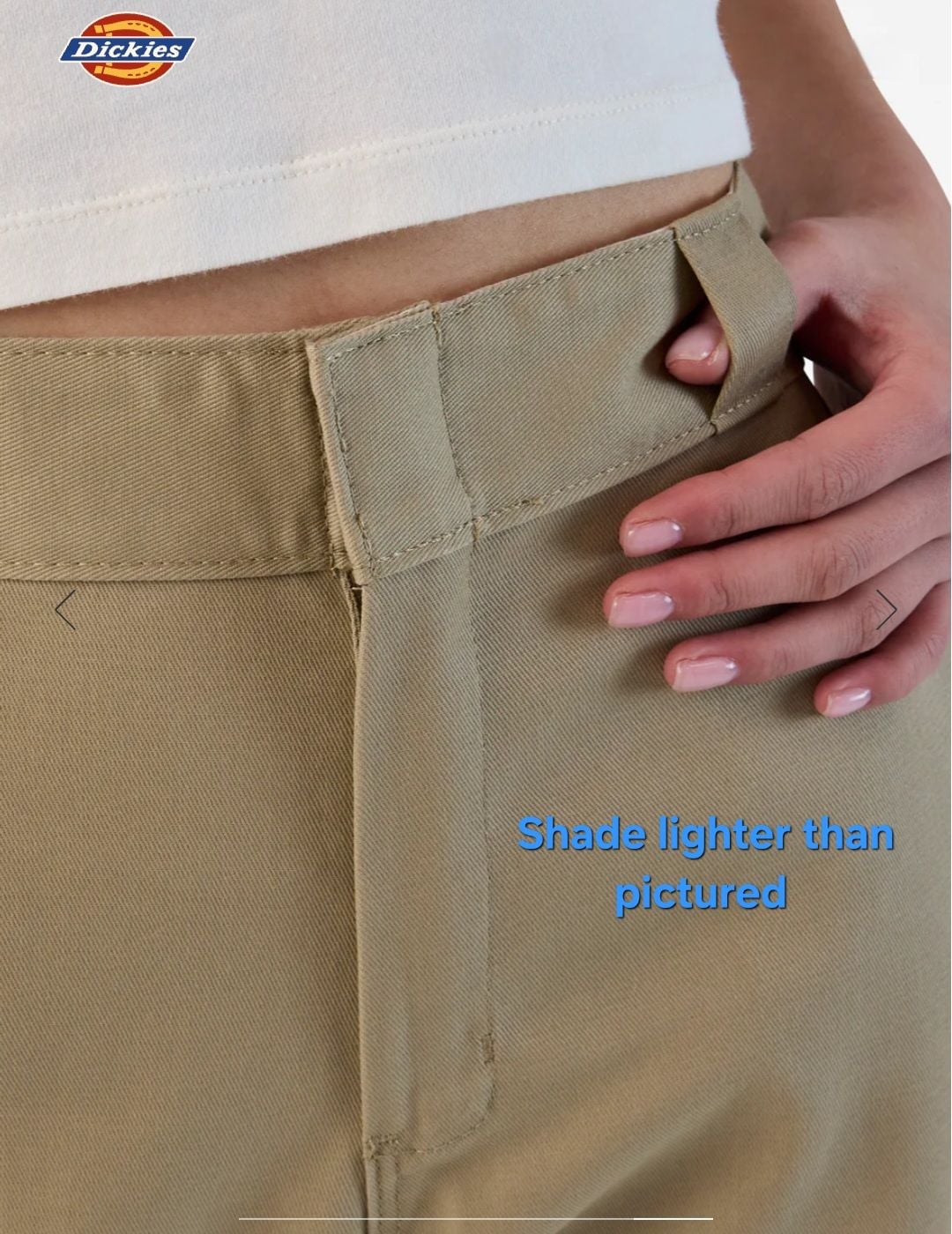 Dickies Women's 874 Original Fit Work Pants,Cream,Size 8/29 9