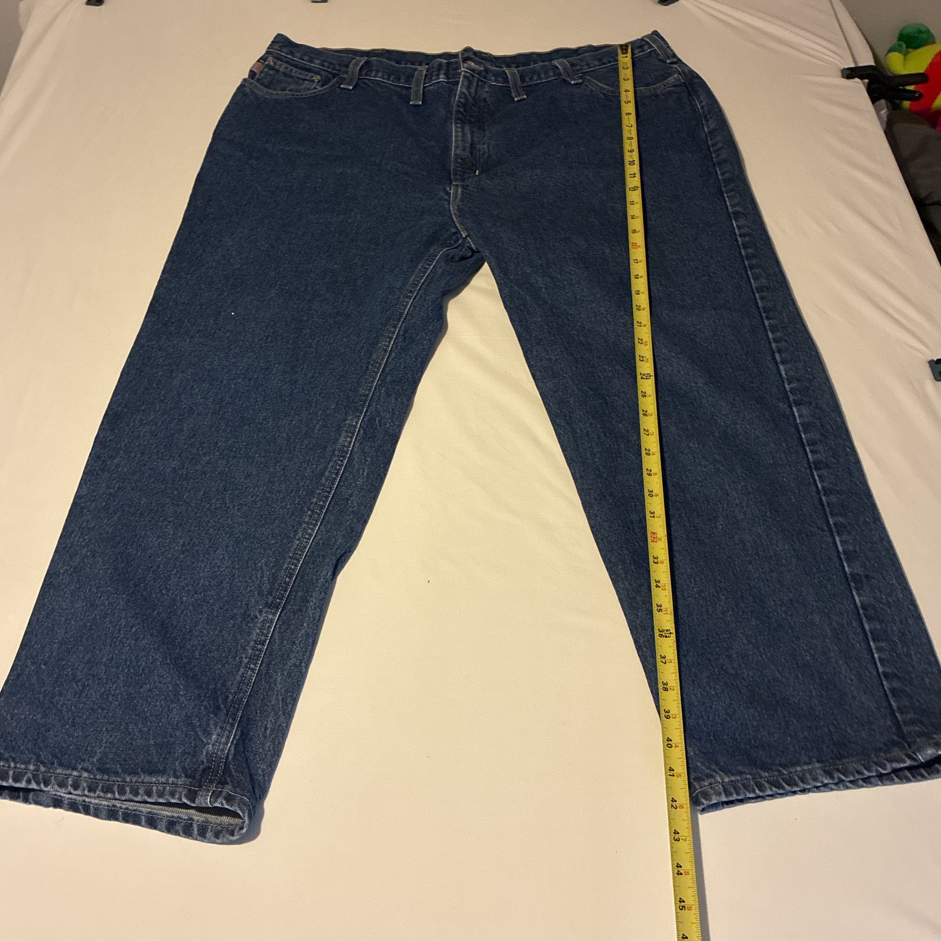 Carhartt Relaxed Fit Flame Resistant Blue Denim Jeans Men's 48x30 4