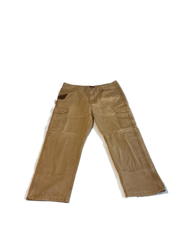 Wrangler Riggs Workwear Mens 40x30 Tan Cotton Straight Rugged Workwear Pants 3