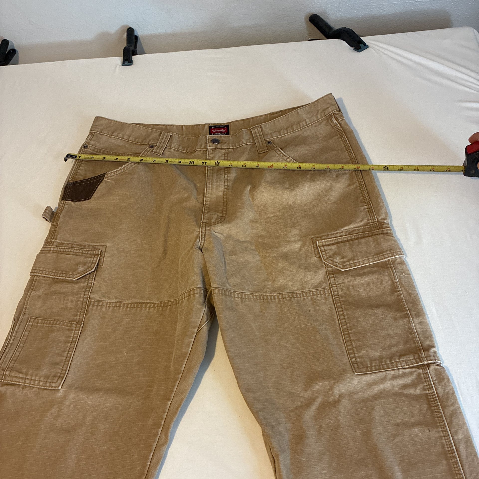Wrangler Riggs Workwear Mens 40x30 Tan Cotton Straight Rugged Workwear Pants 5