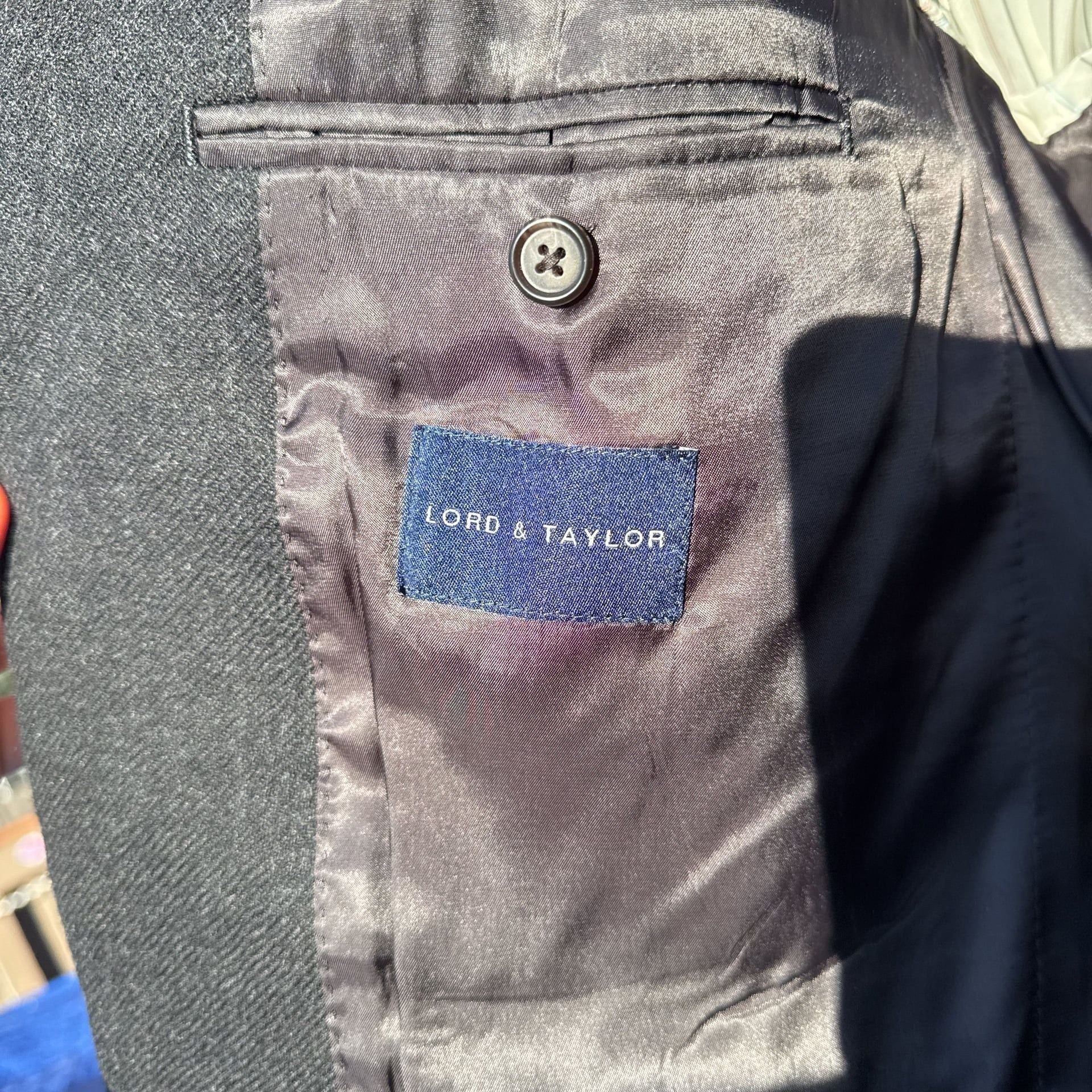 Lauren Ralph Lauren Suit Jacket 46R Dark Gray 100% Wool 2