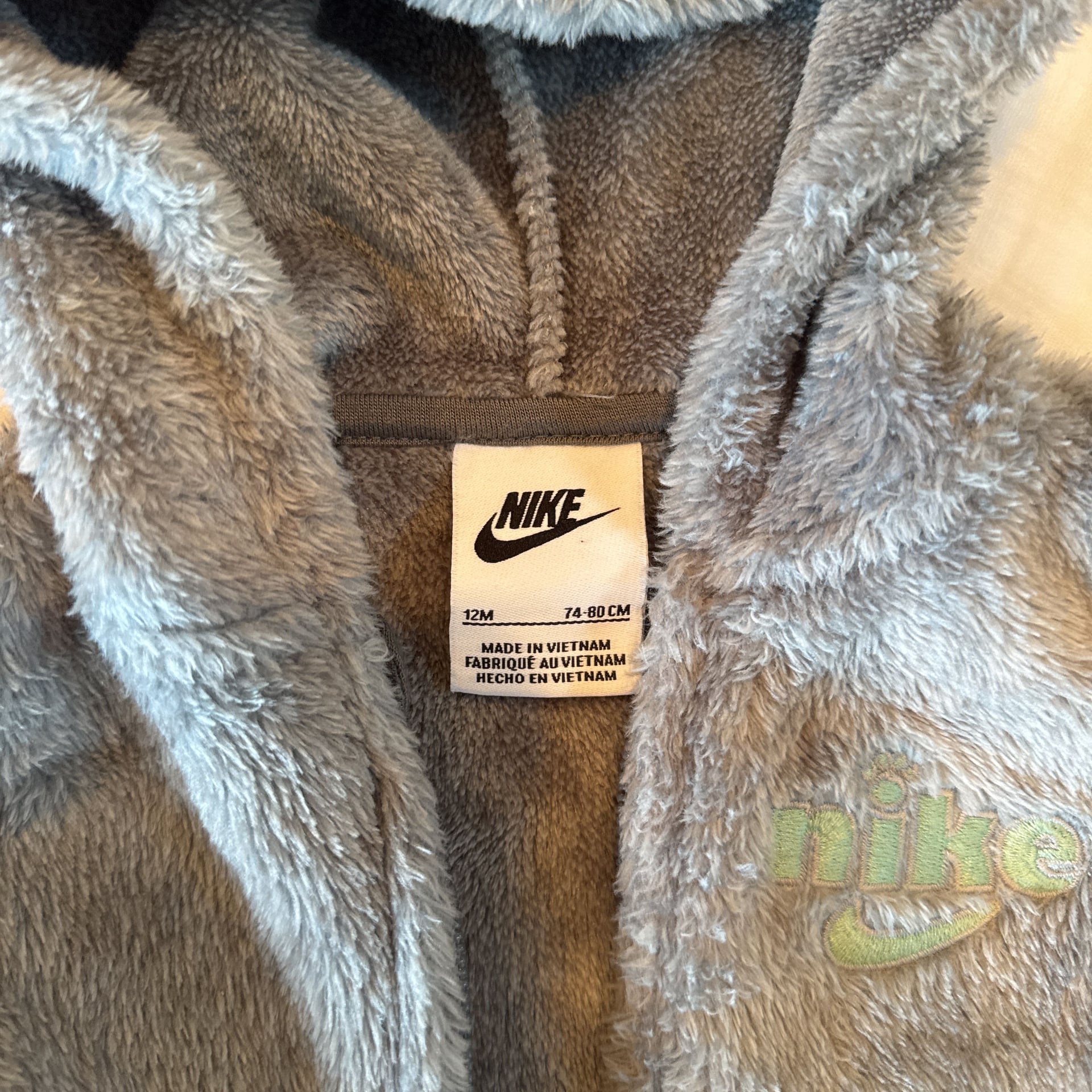 Nike Gray Fluffy Onesie 3