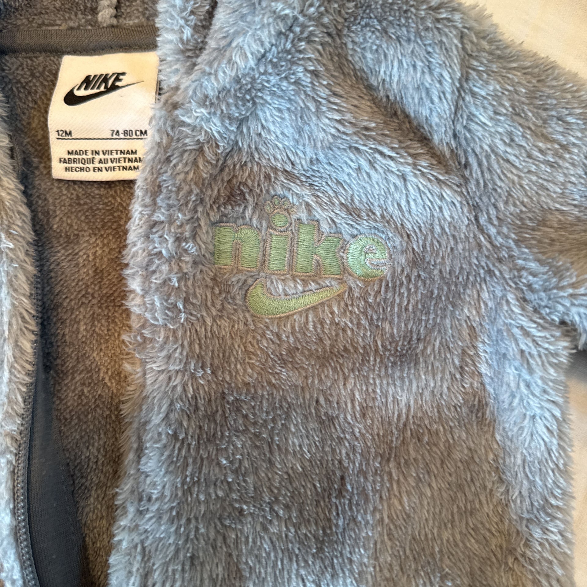 Nike Gray Fluffy Onesie 4