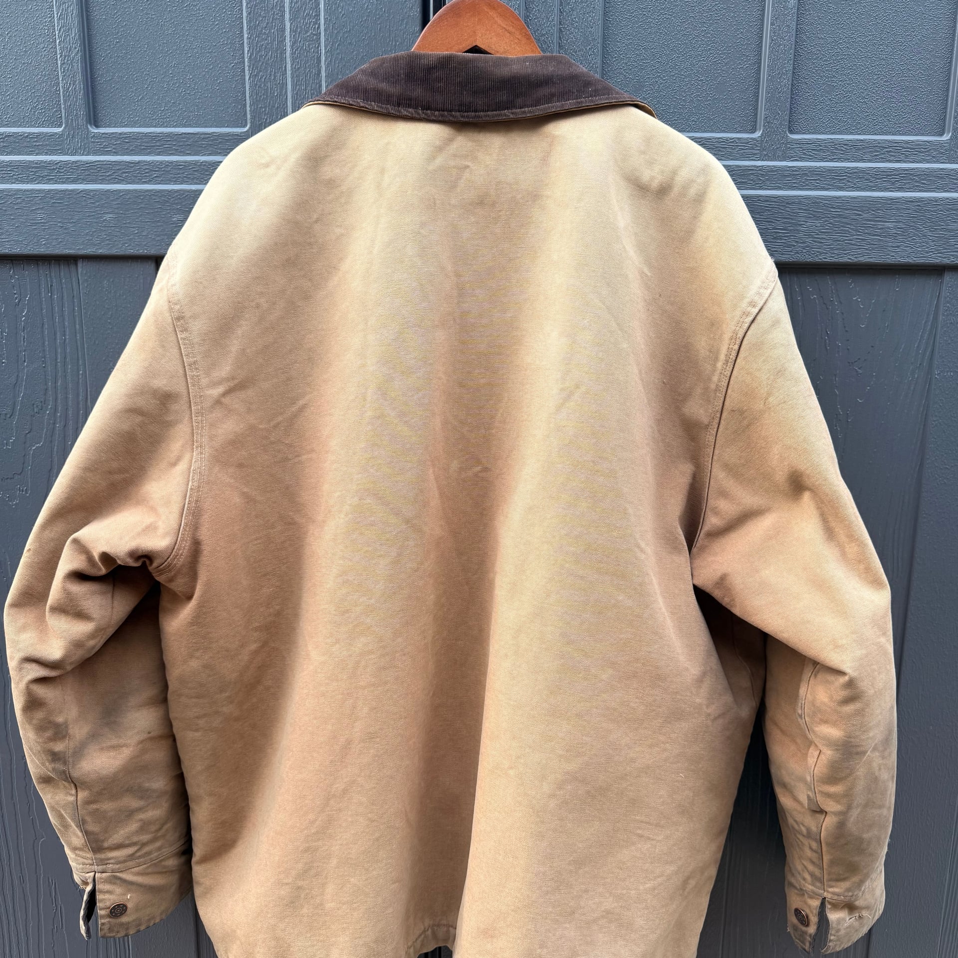 Vintage Distressed Union Line Heavyweight Duck Blanket Lined Chore Jacket 8