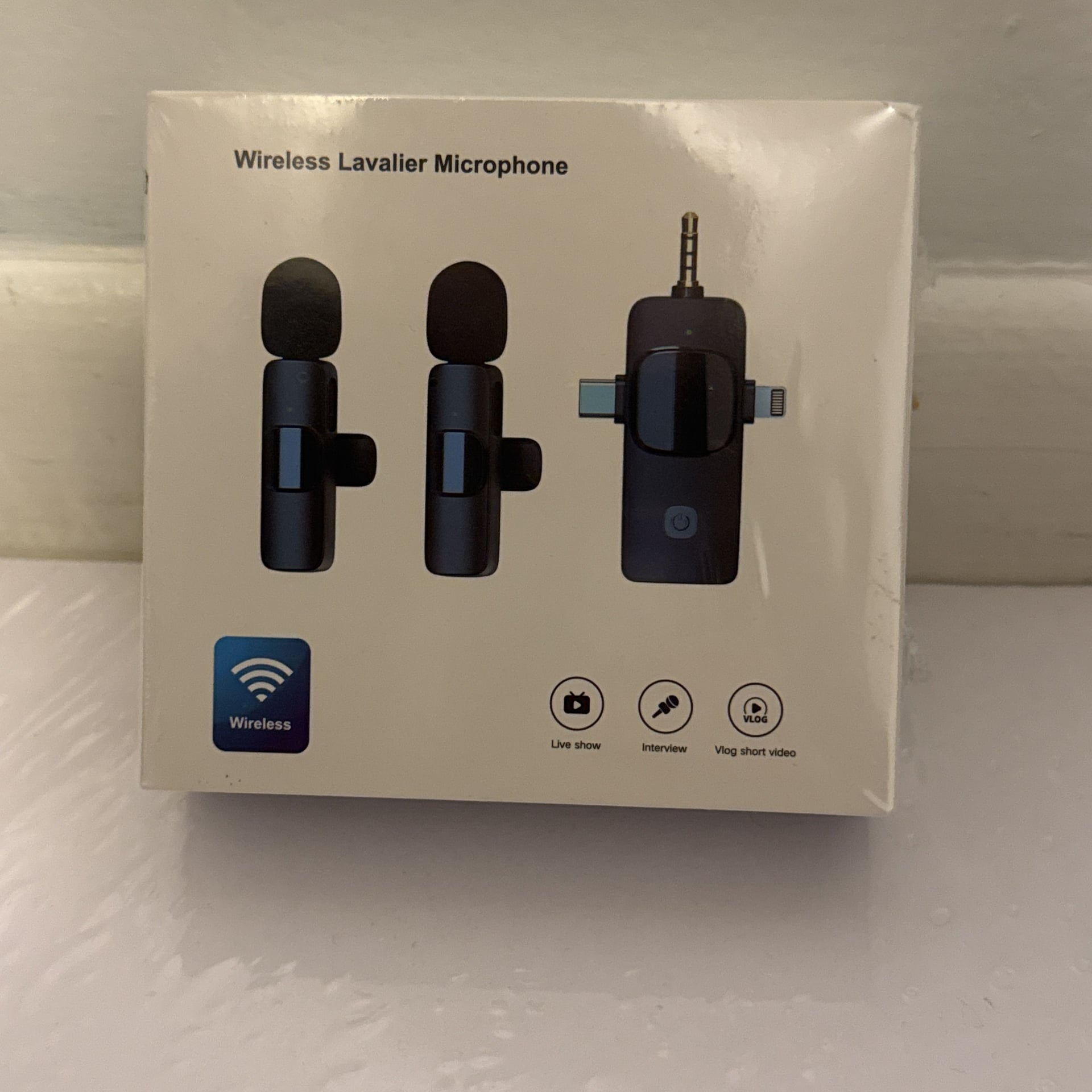 3-in-1 K15 Wireless Lavalier Microphone for iPhone/iPad/Android/Camera 5